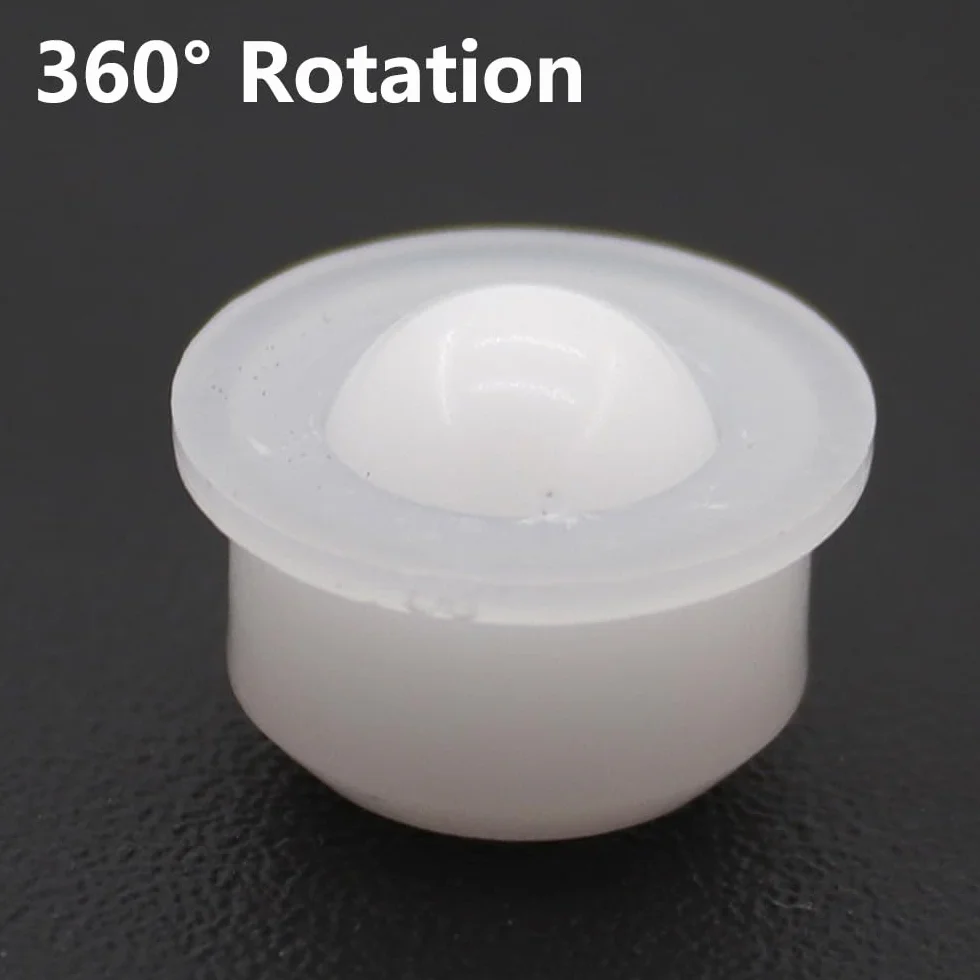 SagaSave 10 Ruedas de Rodamiento de Bolas de Transferencia 360 Grados, Mini Bolas de Nailon para Muebles