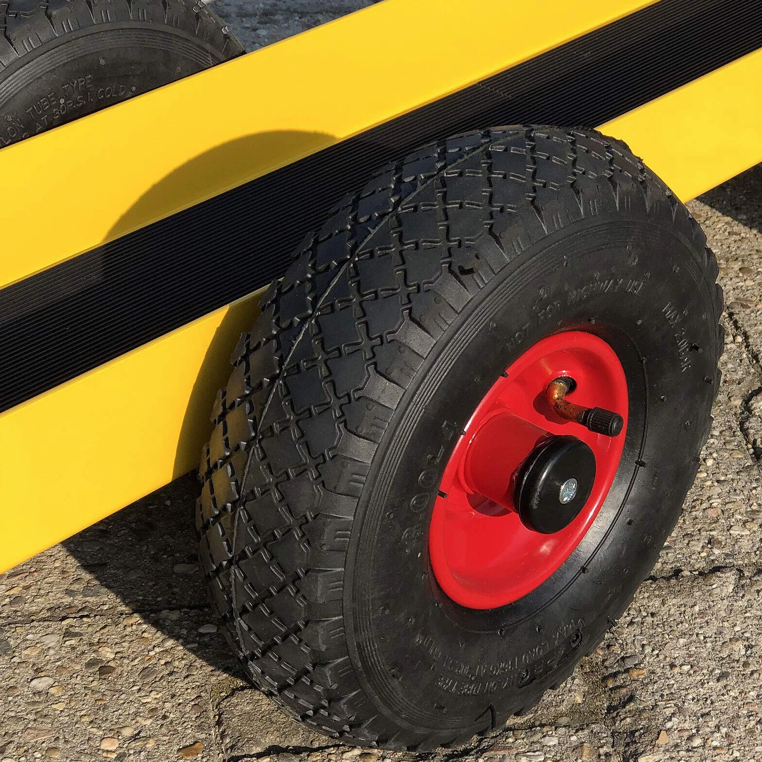 Ravendo Carro de placas 300 kg 98,5 cm 4 ruedas neumáticos de aire fabricado en Europa