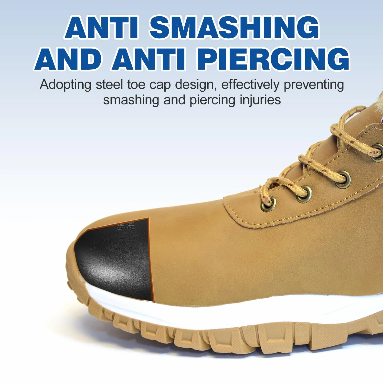 Cubierta de Zapatos de Seguridad Puntera de Acero para Protección contra Aplastamiento y Perforación, Protector para Hombres y Mujeres en Entornos Laborales