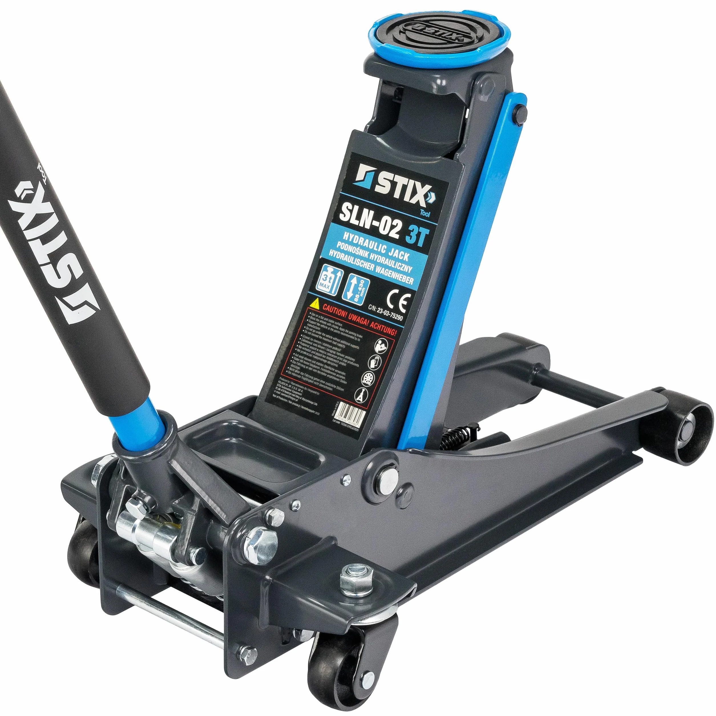 STIX Gato hidráulico SLN-02 3 toneladas 85-430 mm doble bomba