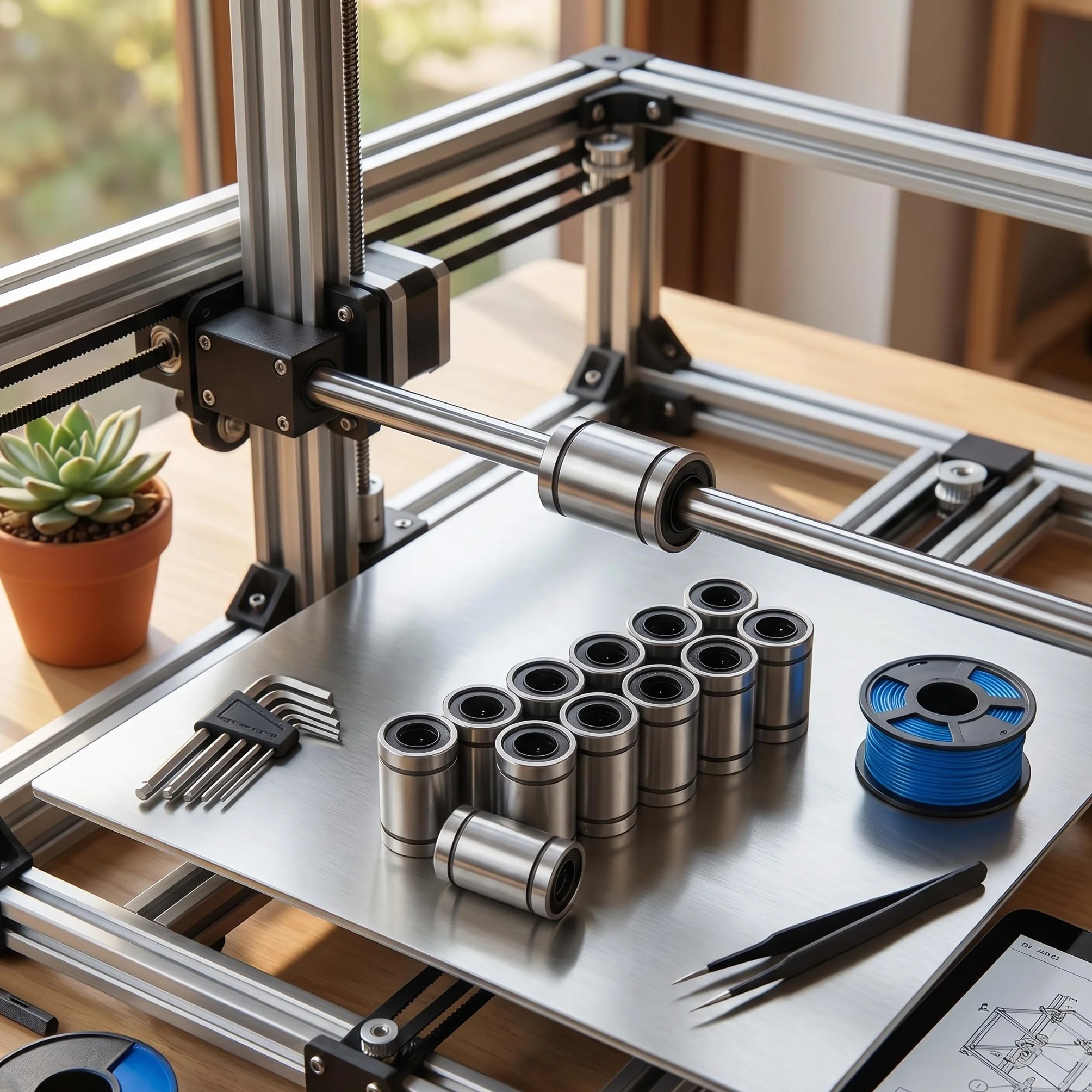 Rodamientos de Bolas Lineales LM8UU 8mm 15mm para CNC Impresora 3D