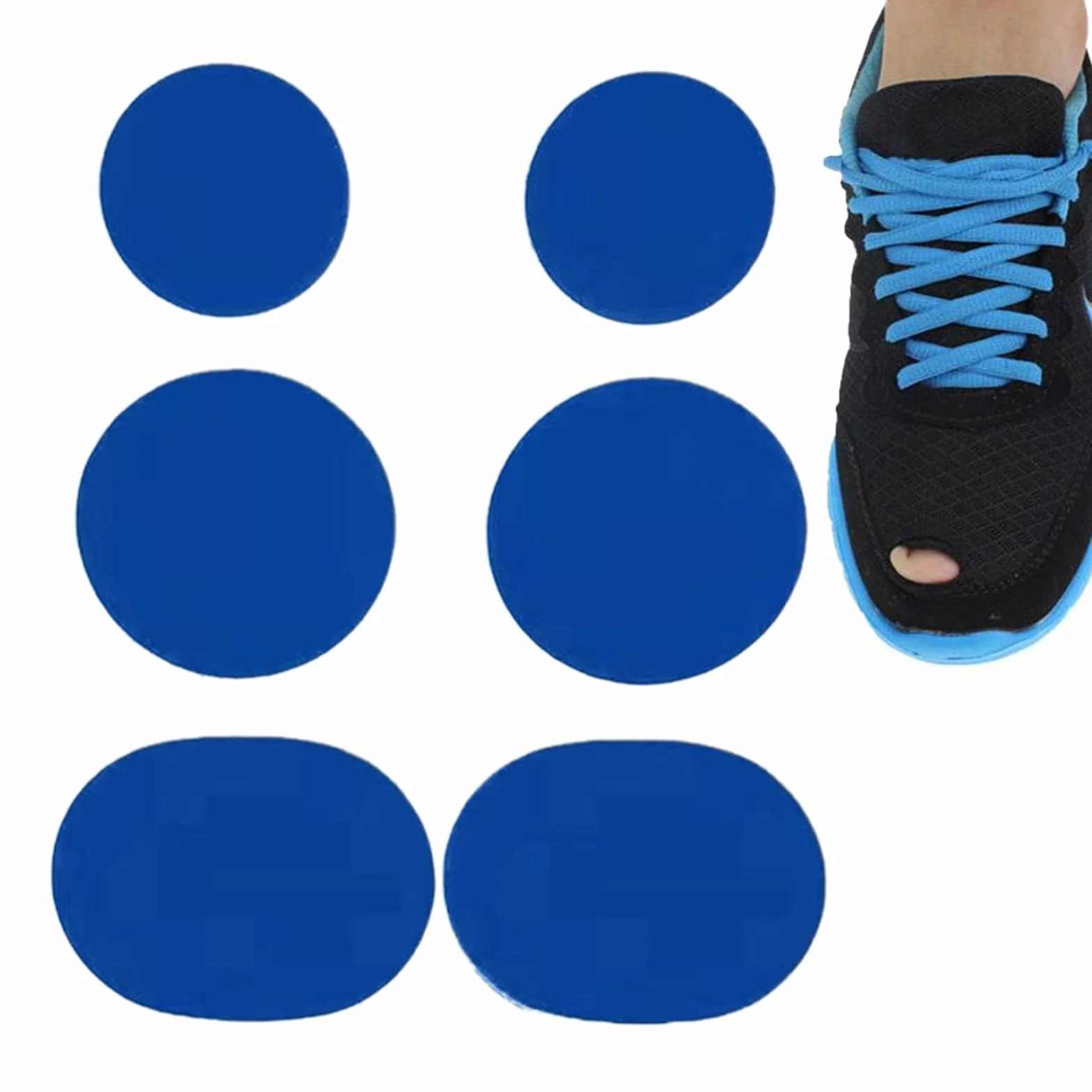 Parches Para Zapatos En Agujeros De Puntera - Reparación Agujeros Zapatillas | 6 Piezas Parches Transpirables para Zapatillas Deportivas Botas Senderismo Chaquetas Mochilas Ropa Trabajo Bebé Sombrero