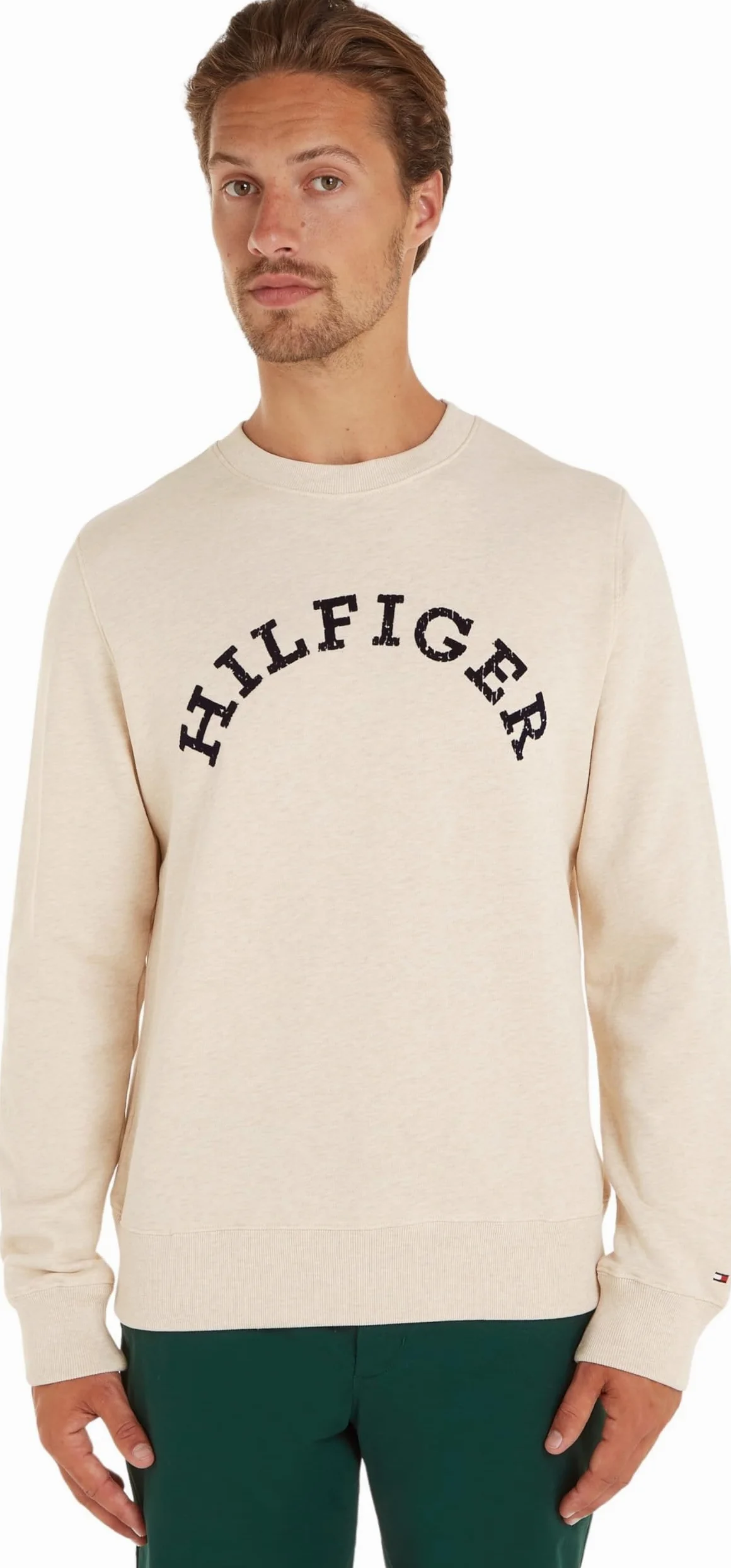 Tommy Hilfiger Men's Hilfiger Arched Htr Sweatshirt Mw0mw34448 Sweatshirts
