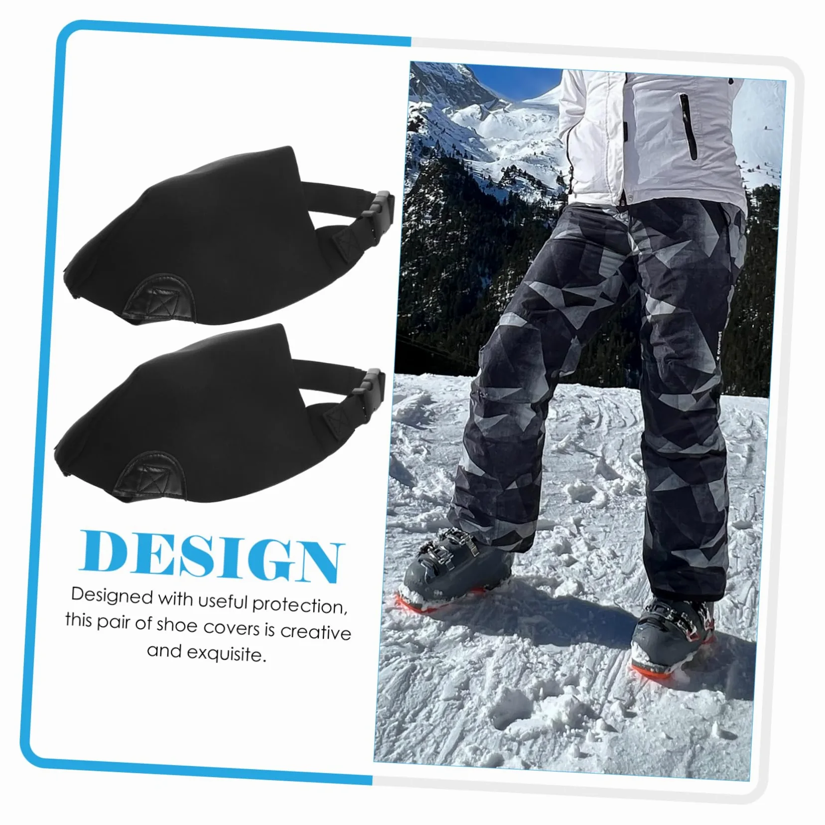 SOIMISS 5pares Cubiertas Impermeables para Zapatos Antinieve y Antideslizantes Polainas Unisex para Senderismo y Actividades Al Aire