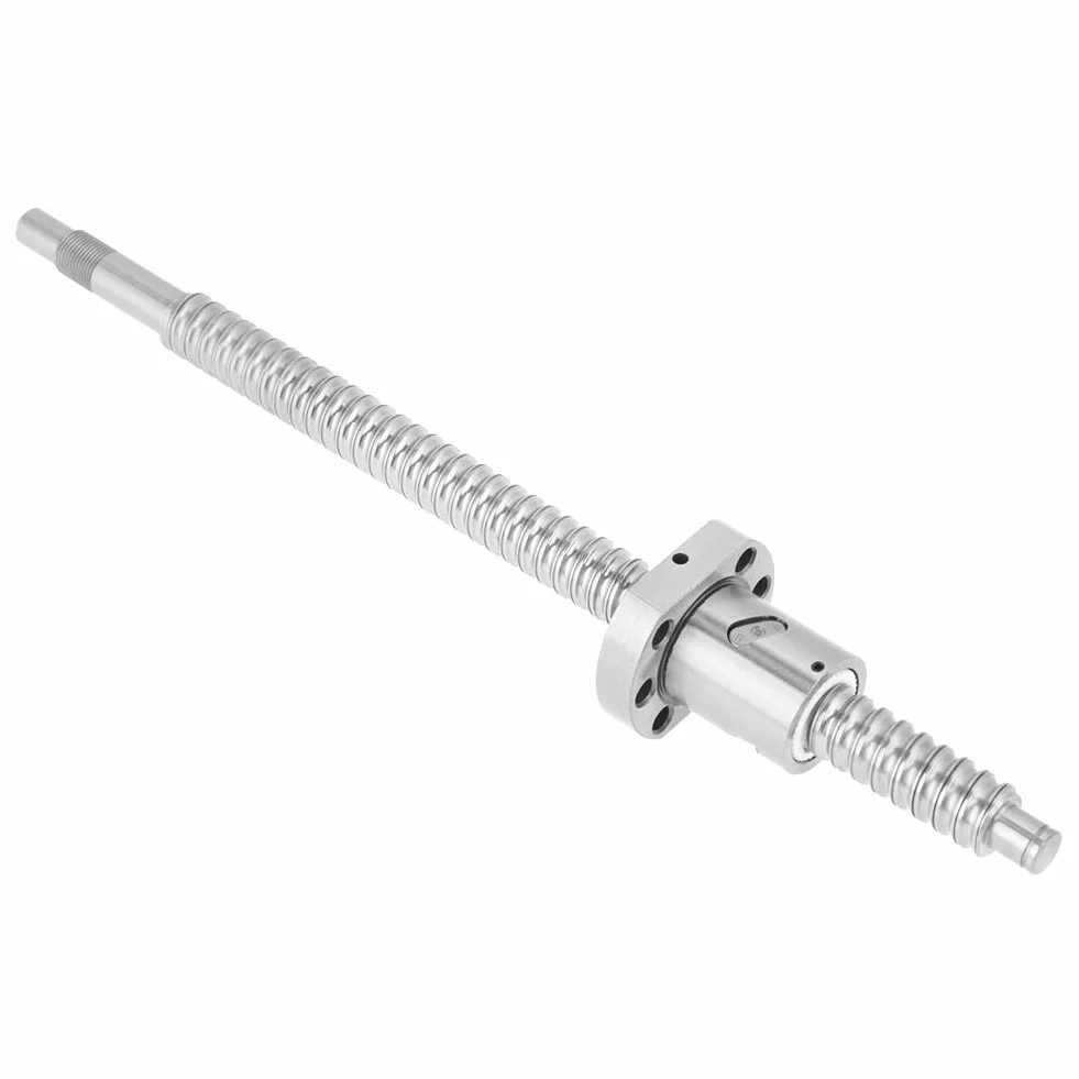 Tornillo de Bola Antiretroceso CNC SFU1605, Movimiento Lineal 300 mm con Tuerca de Bloqueo