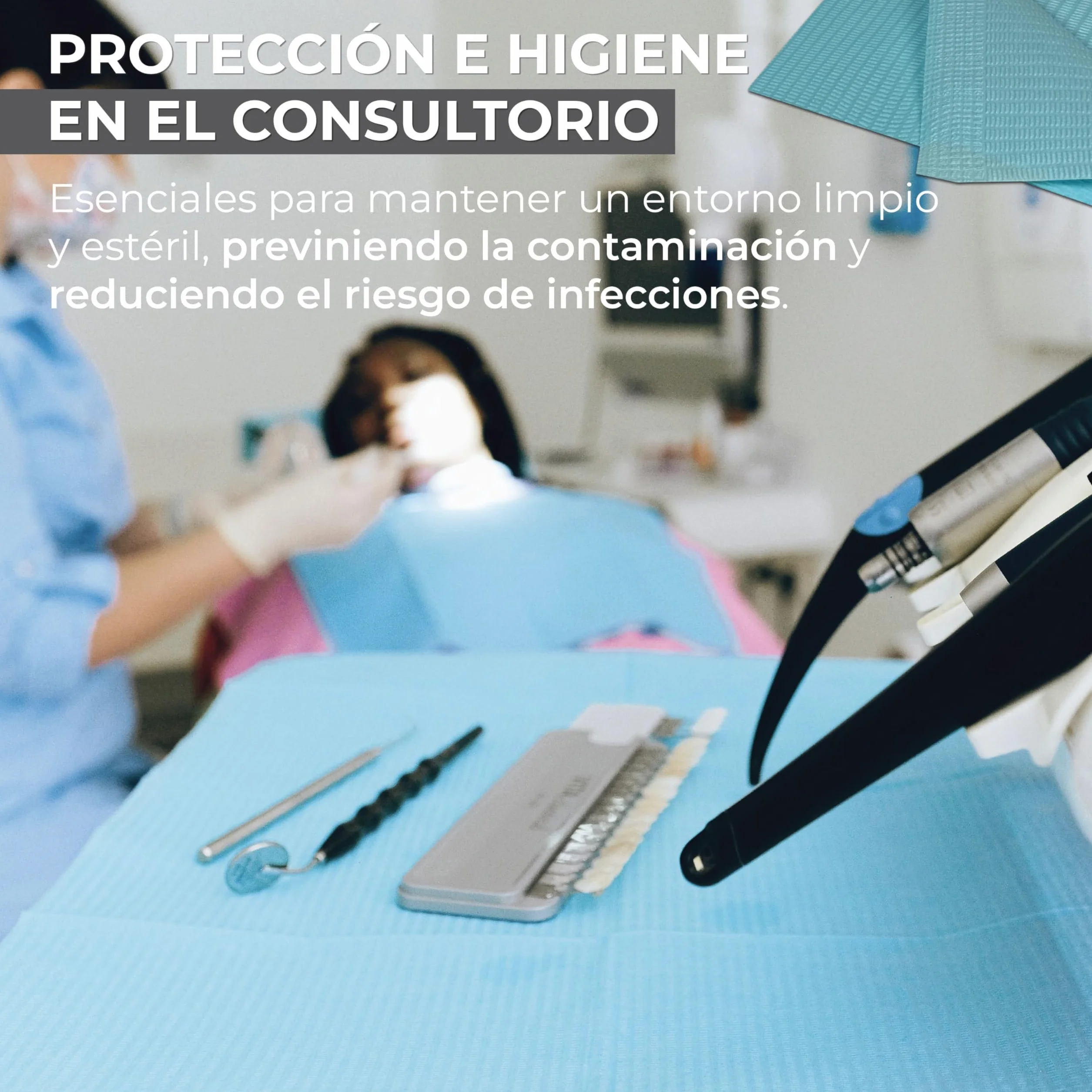 Baberos Desechables Impermeables 45x33 cm para Dentistas y Tatuadores