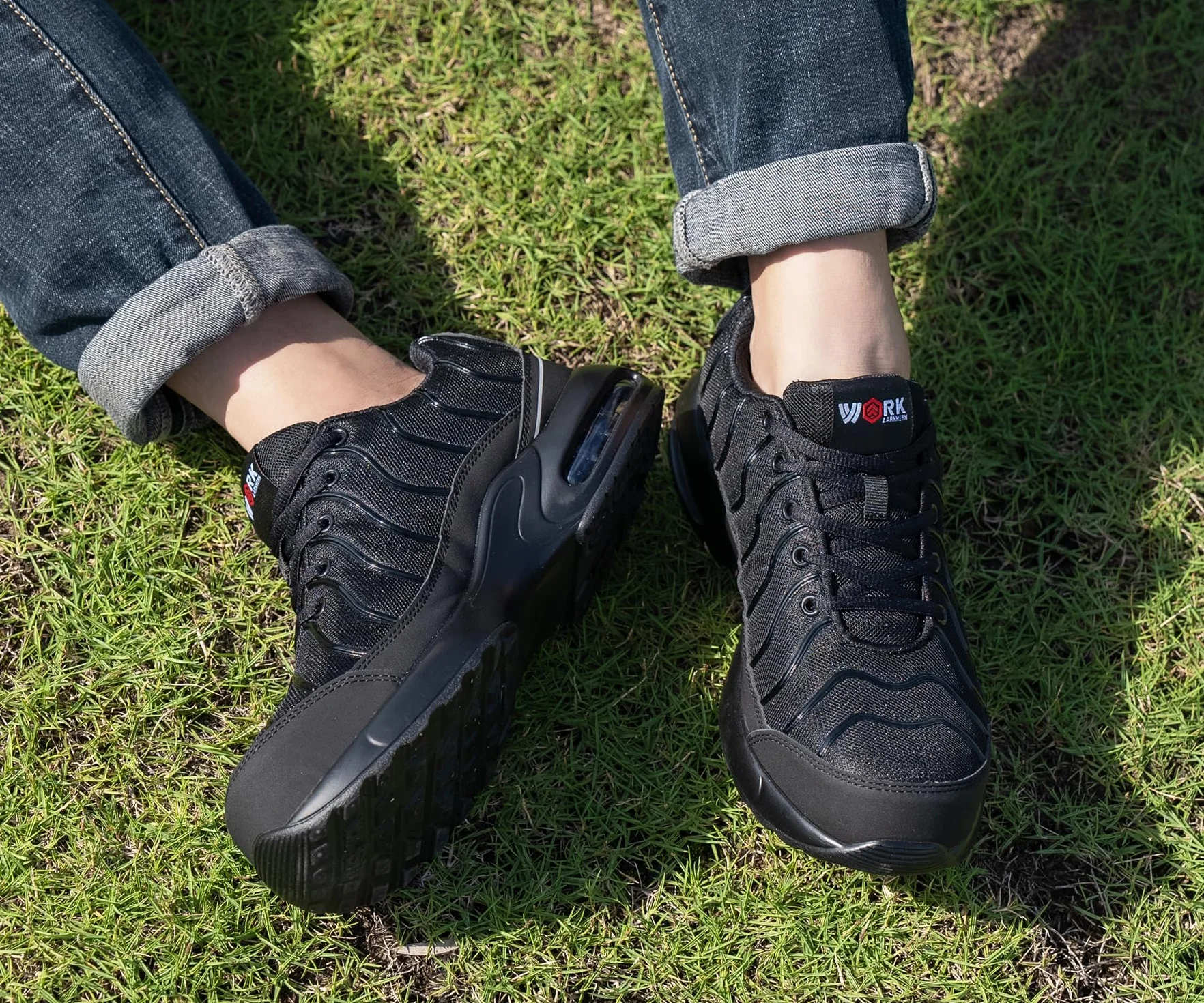 LARNMERN Zapatos de Seguridad con Puntera de Acero 35-51EU Resistente a la Perforación Ligero Hombre Mujer