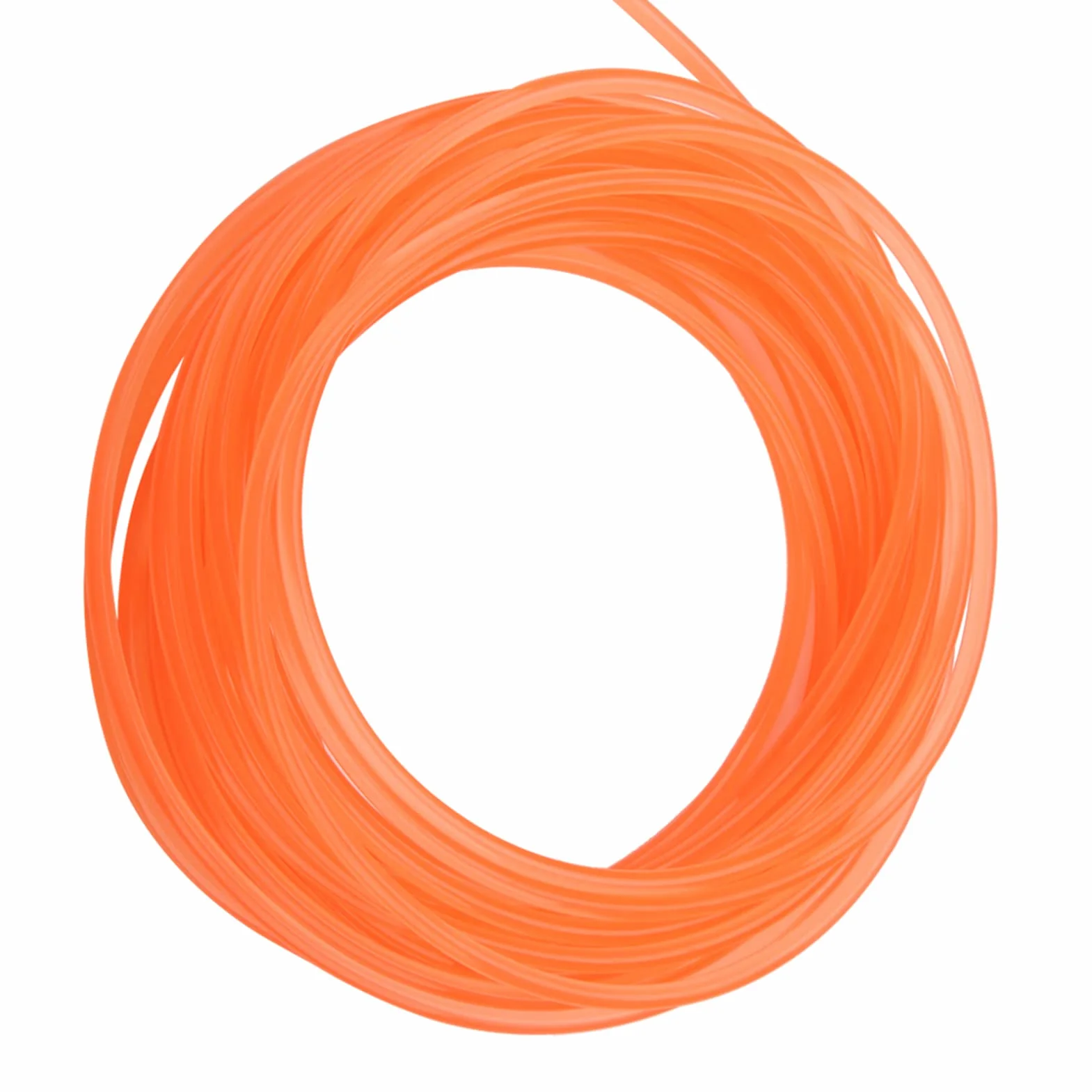 Correas redondas de uretano de alto rendimiento PU 5mm 10m para transmisión naranja