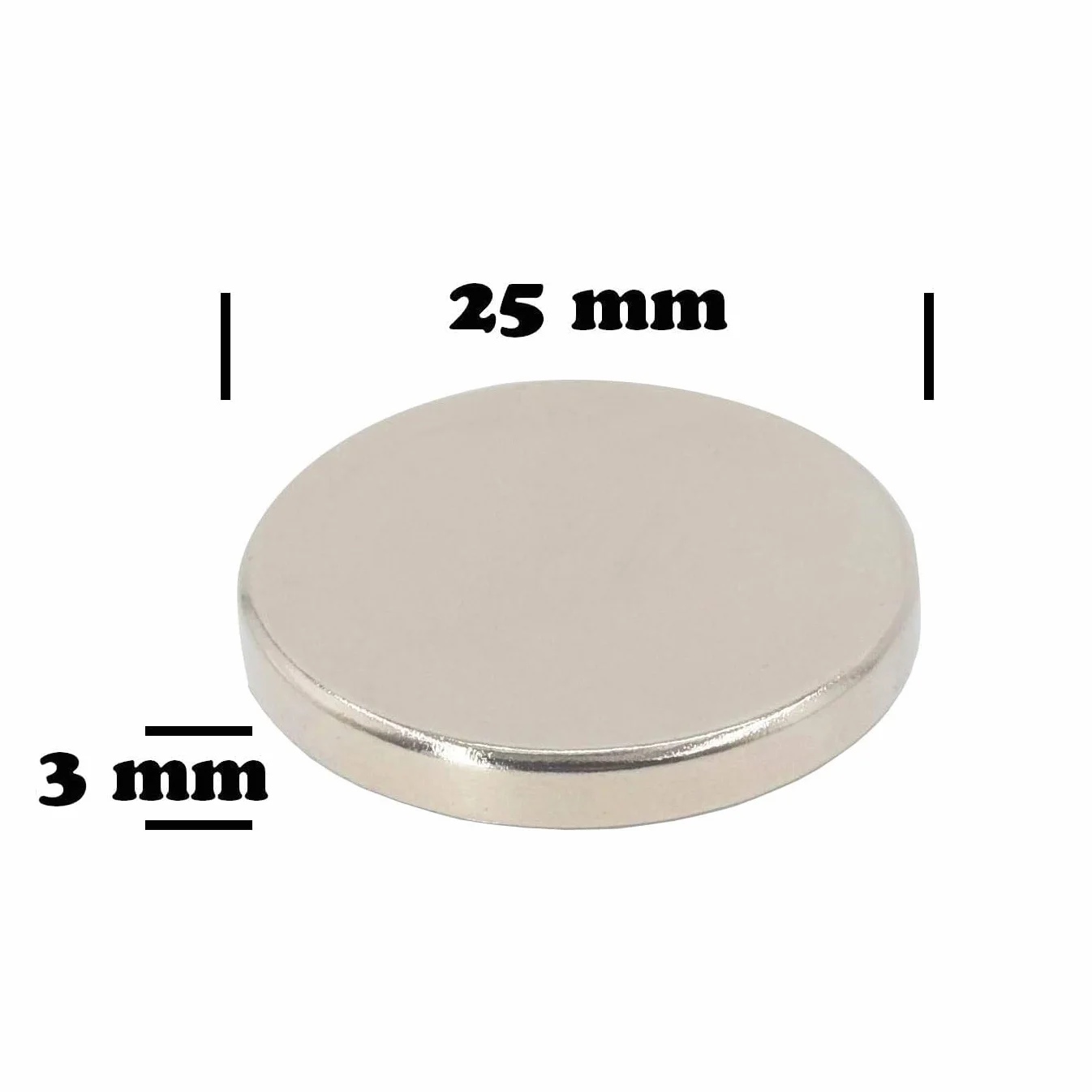 Imanes de disco 6 kg 25 mm x 3 mm autoadhesivos Magnetpro