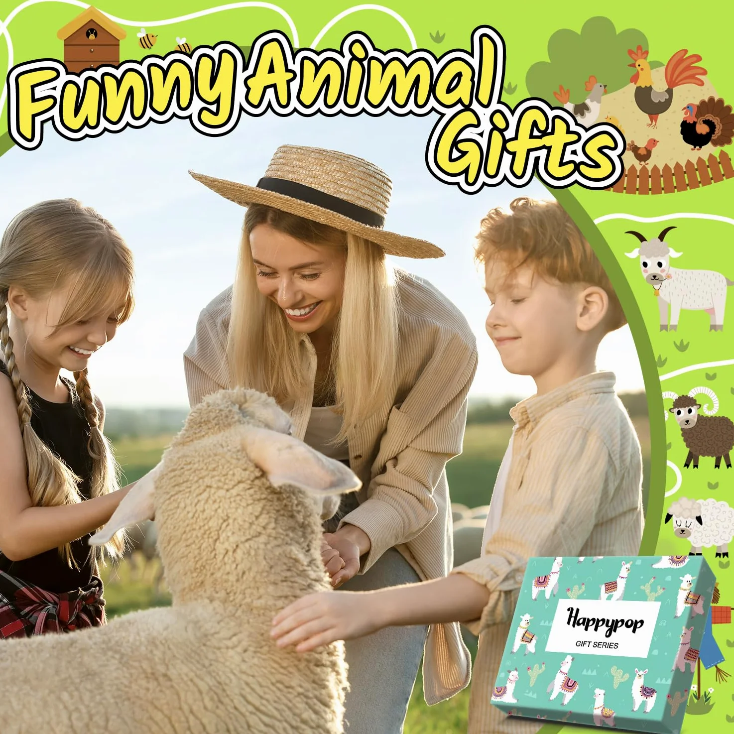 HAPPYPOP Regalos para mujeres y niñas, regalos para amantes de los perros, Corgi, dinosaurio, abeja, unicornio, animales, amantes, regalos