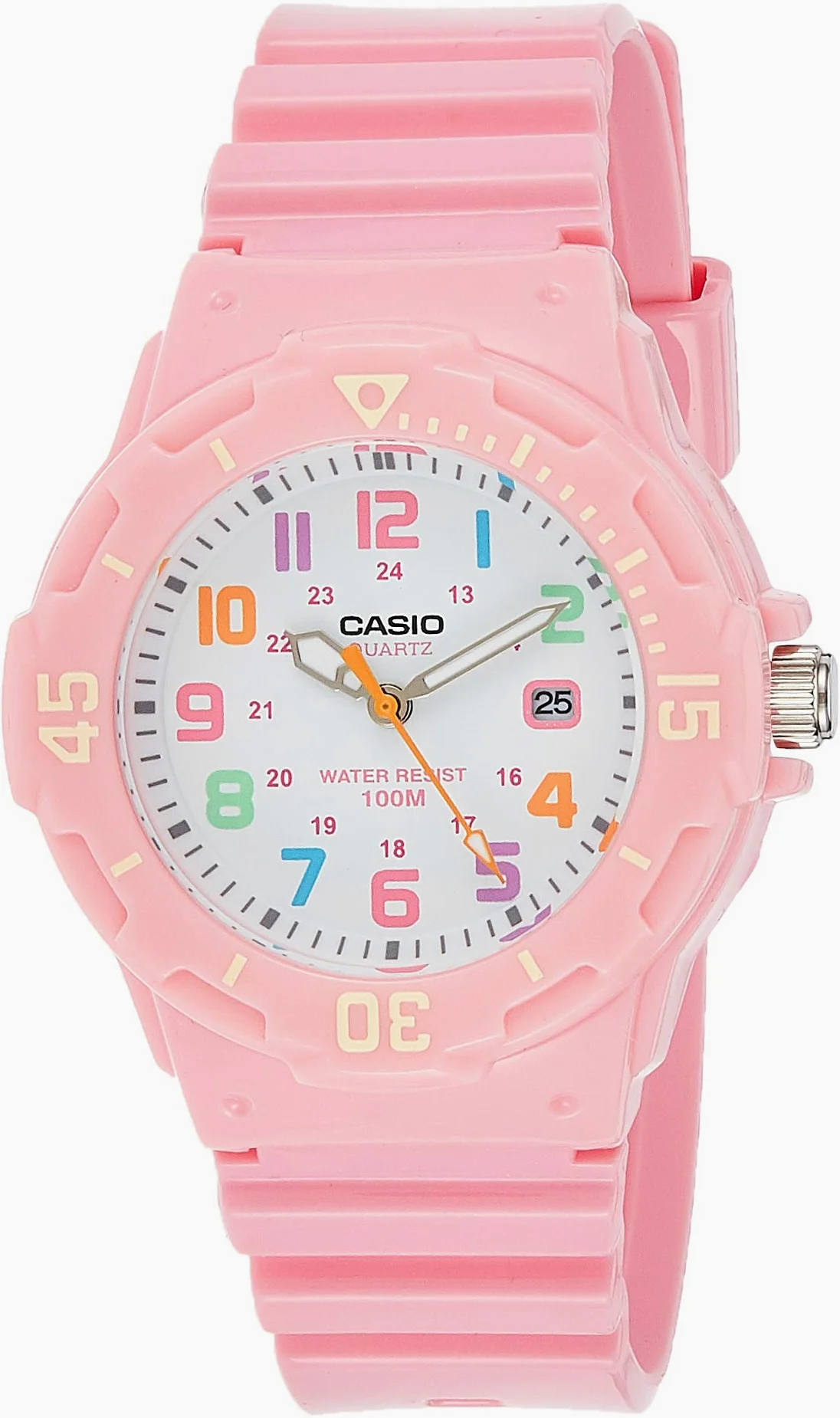 CASIO LRW-200H-4B2 Reloj de cuarzo para mujer blanco rosa