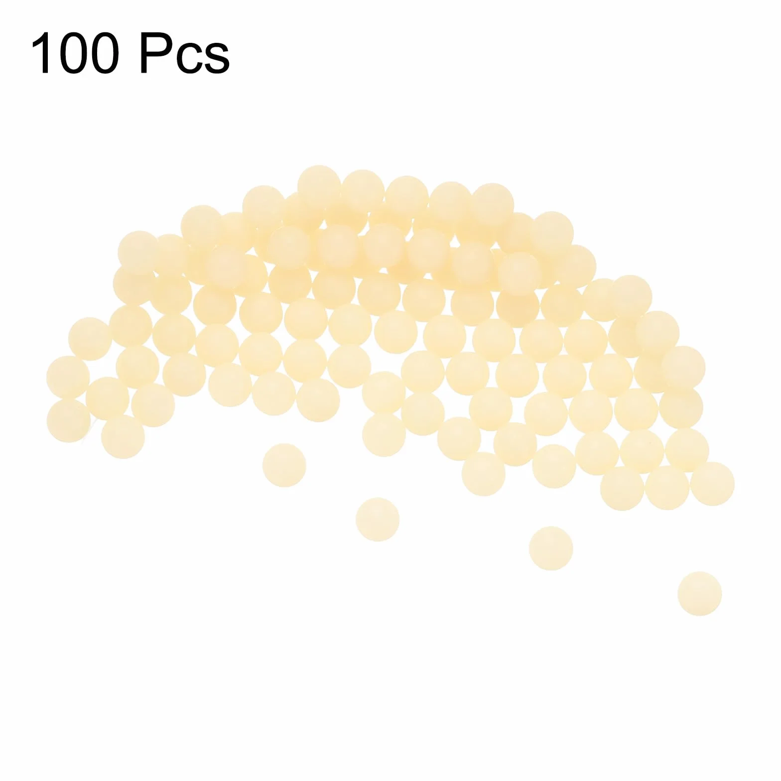 QUARKZMAN 5 mm Bolas de Rodamiento de Nylon Sólido, 100 Piezas Bolas de Plástico de Precisión