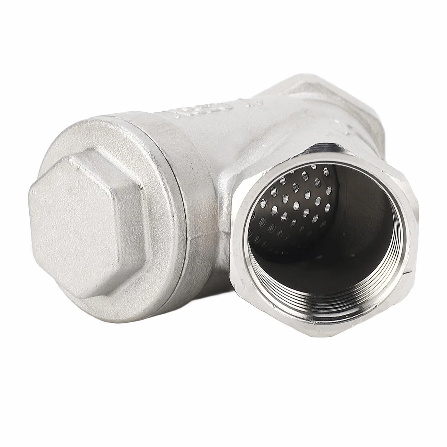 BRRNOO Filtro de Tubería de Agua Acero Inoxidable 304 en Forma de Y 1 Pulgada DN25 Rosca