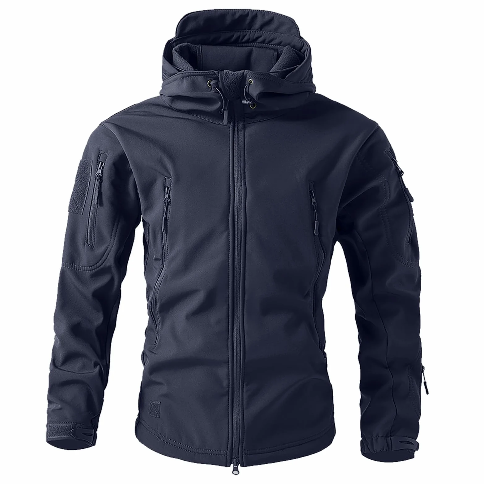 Generisch Chubasquero para hombre, impermeable, transpirable, chaqueta funcional para exteriores, senderismo, cortavientos, ligera, capucha A15