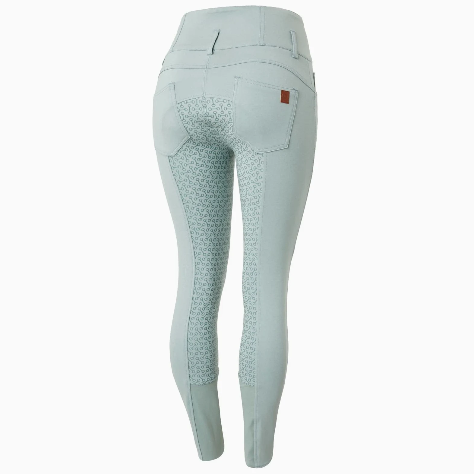 HORZE Pantalones de equitación para Mujer Tara, Cintura Alta, con Ribete Completo de Silicona y Bolsillos