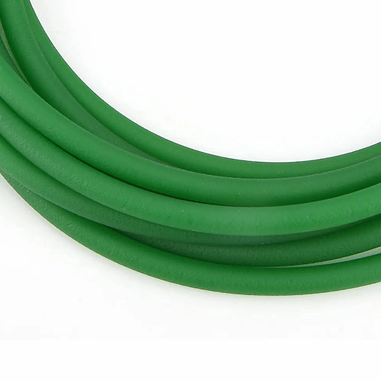 Correa redonda de poliuretano PU 8mm*5m superficie rugosa para accionamiento verde
