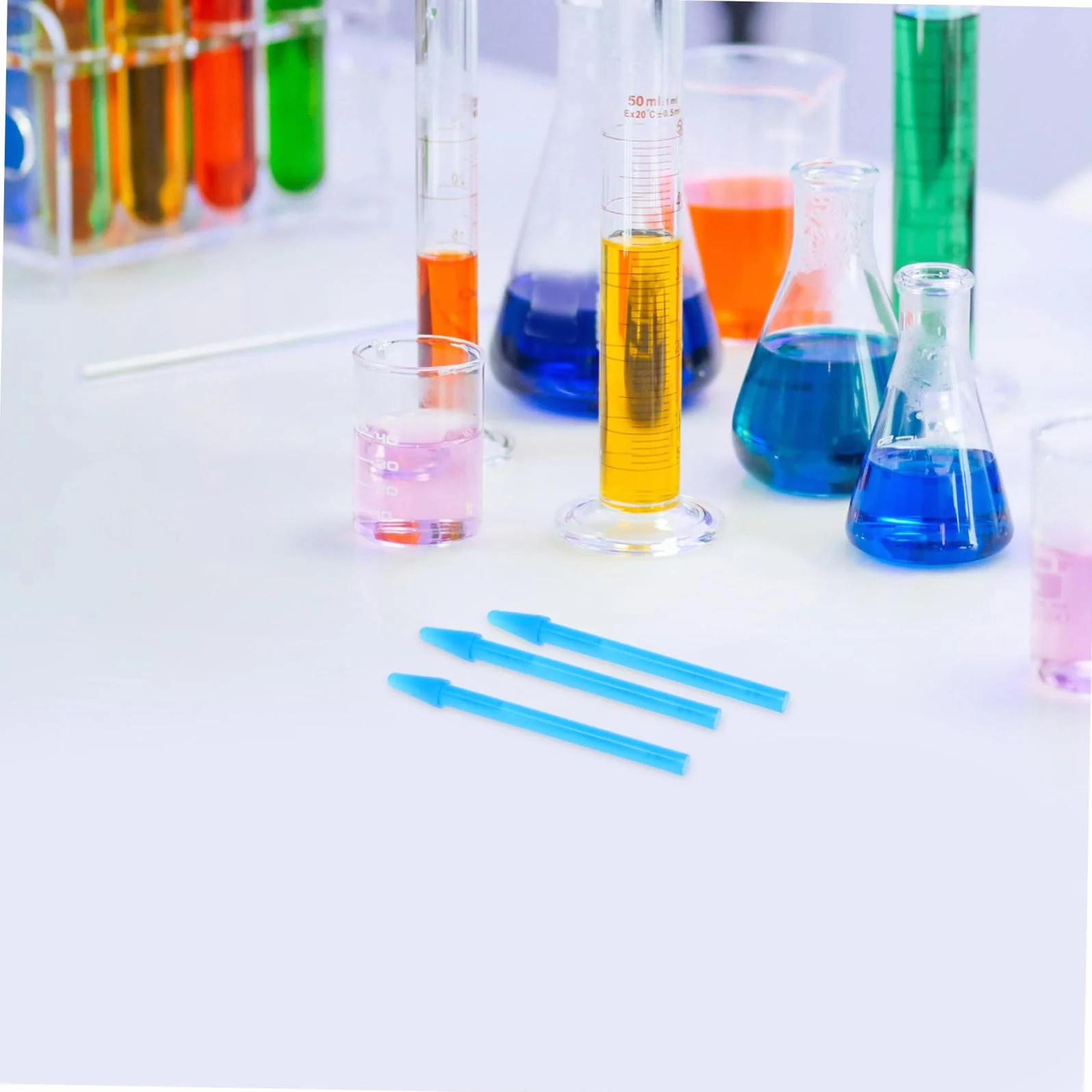 Garneck Tubo Plana de Muestras Tapa para Almacenamiento Varillas Microcentrífuga Plástico 1.5 Ml 100 Piezas Laboratorio