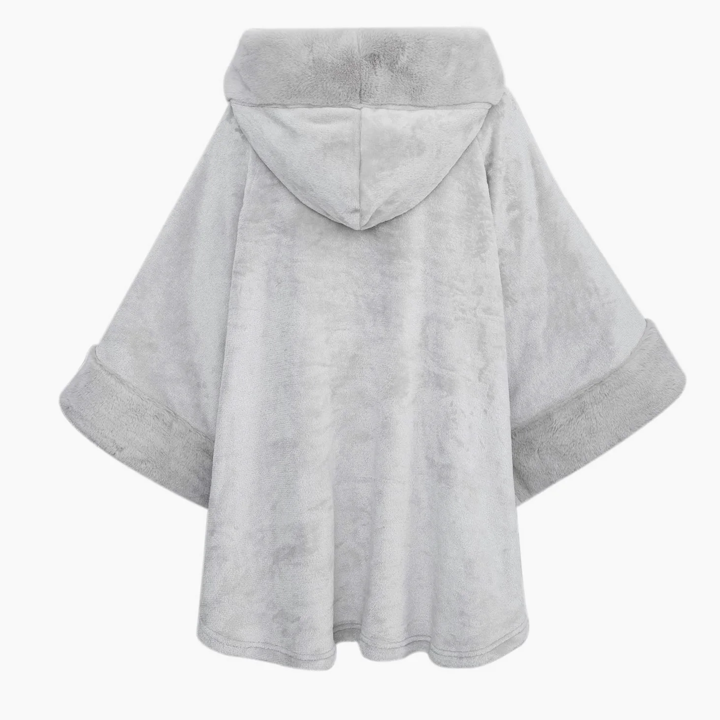 Sudadera con capucha para mujer, súper cálida y acogedora, forro de piel sintética con capucha y bolsillo para adultos, niños y adolescentes