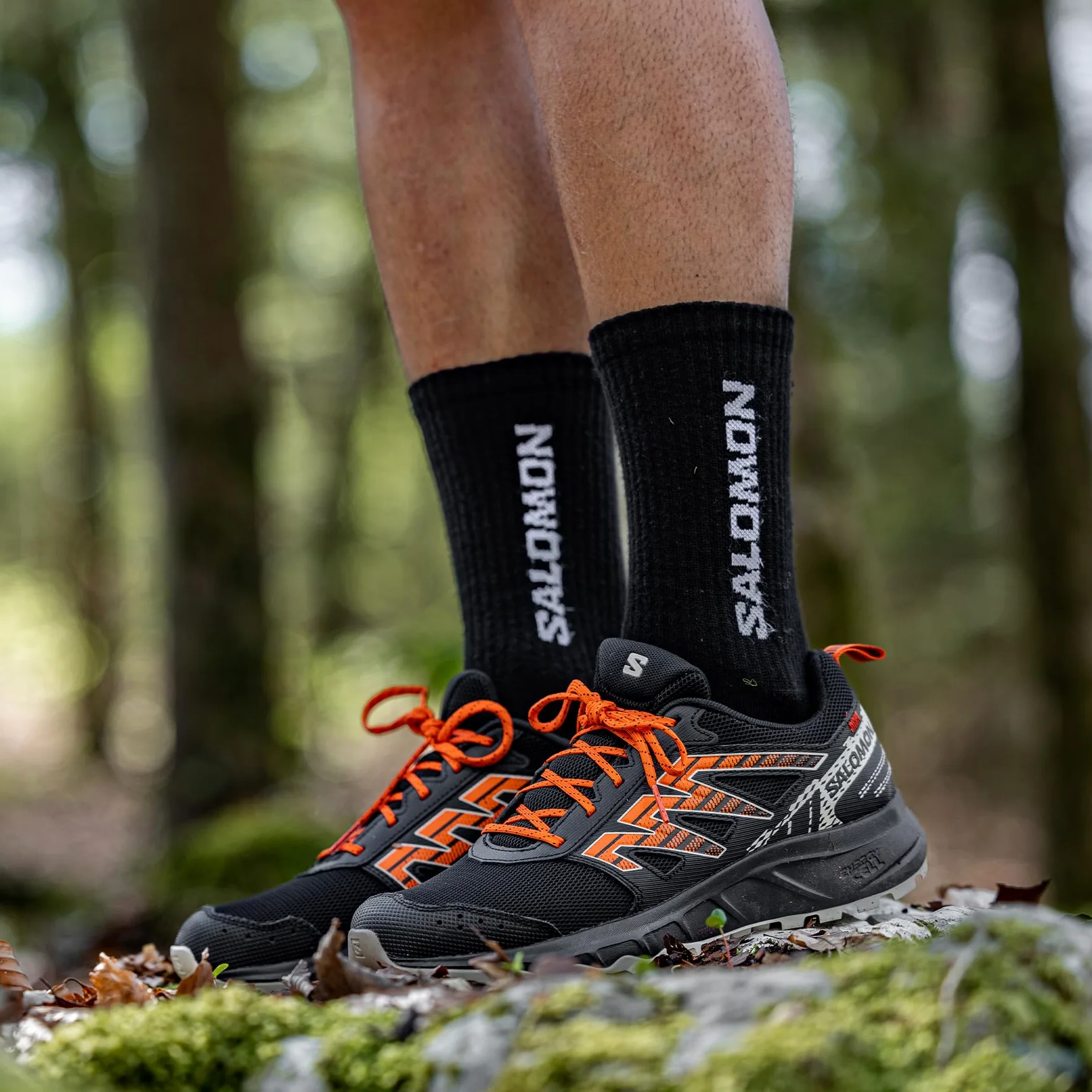 Salomon Wander Zapatillas de Trail Running Senderismo para Hombre, A punto para el aire libre, Comodidad mullida, Sujeción del pie segura