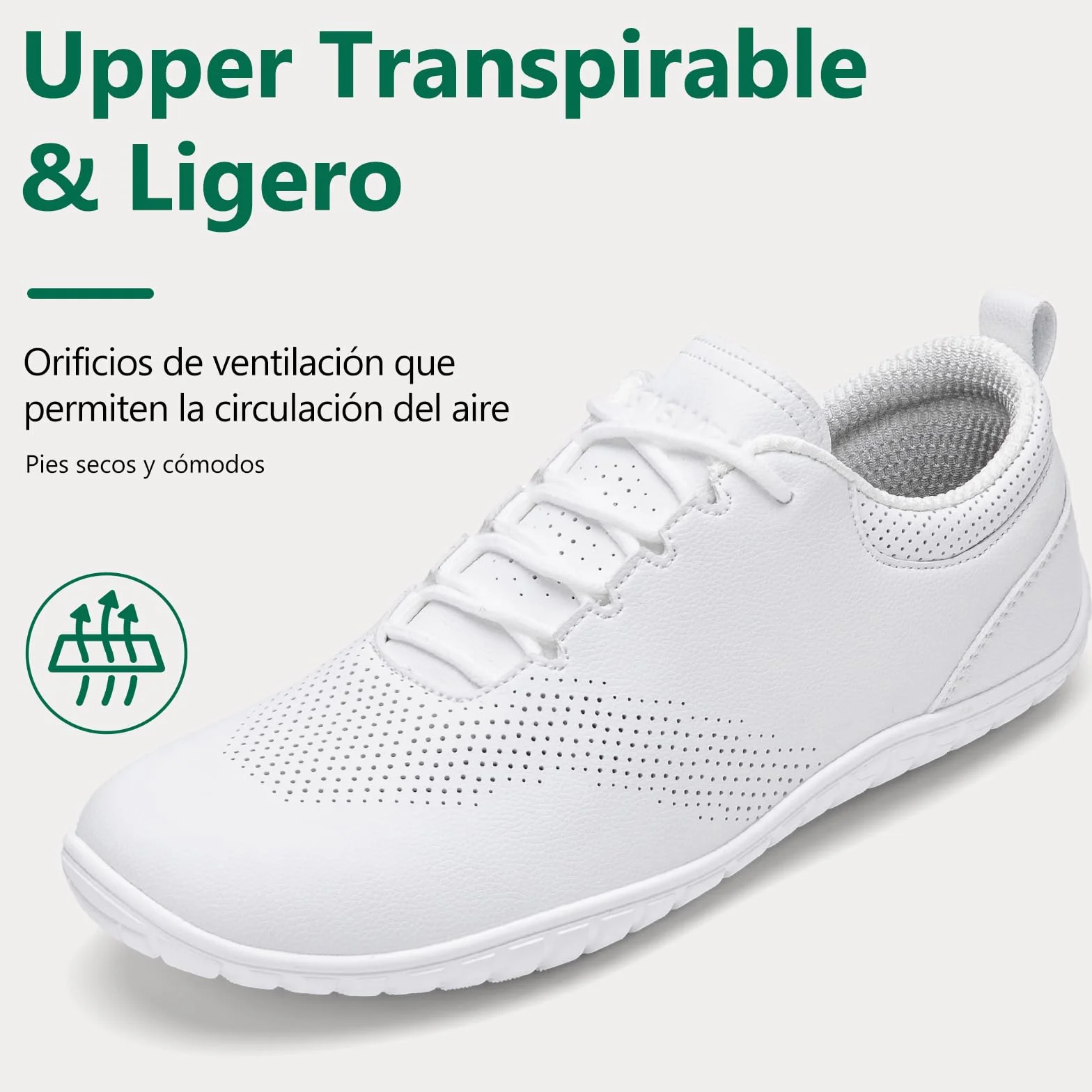 SAGUARO Zapatillas Barefoot Hombre, Calzado Minimalista Ligero con Puntera Ancha & Zero Drop para Caminar al Aire Libre Casual, Tallas 39-48