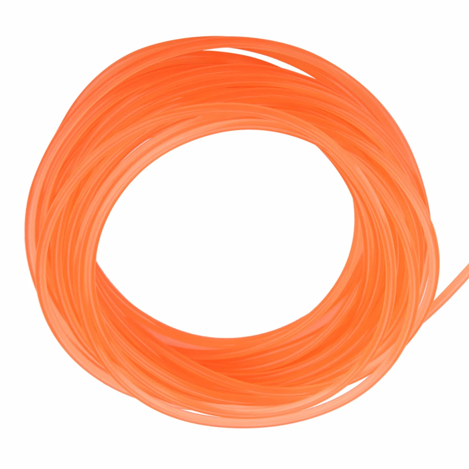 Correas redondas de uretano de alto rendimiento PU 5mm 10m para transmisión naranja