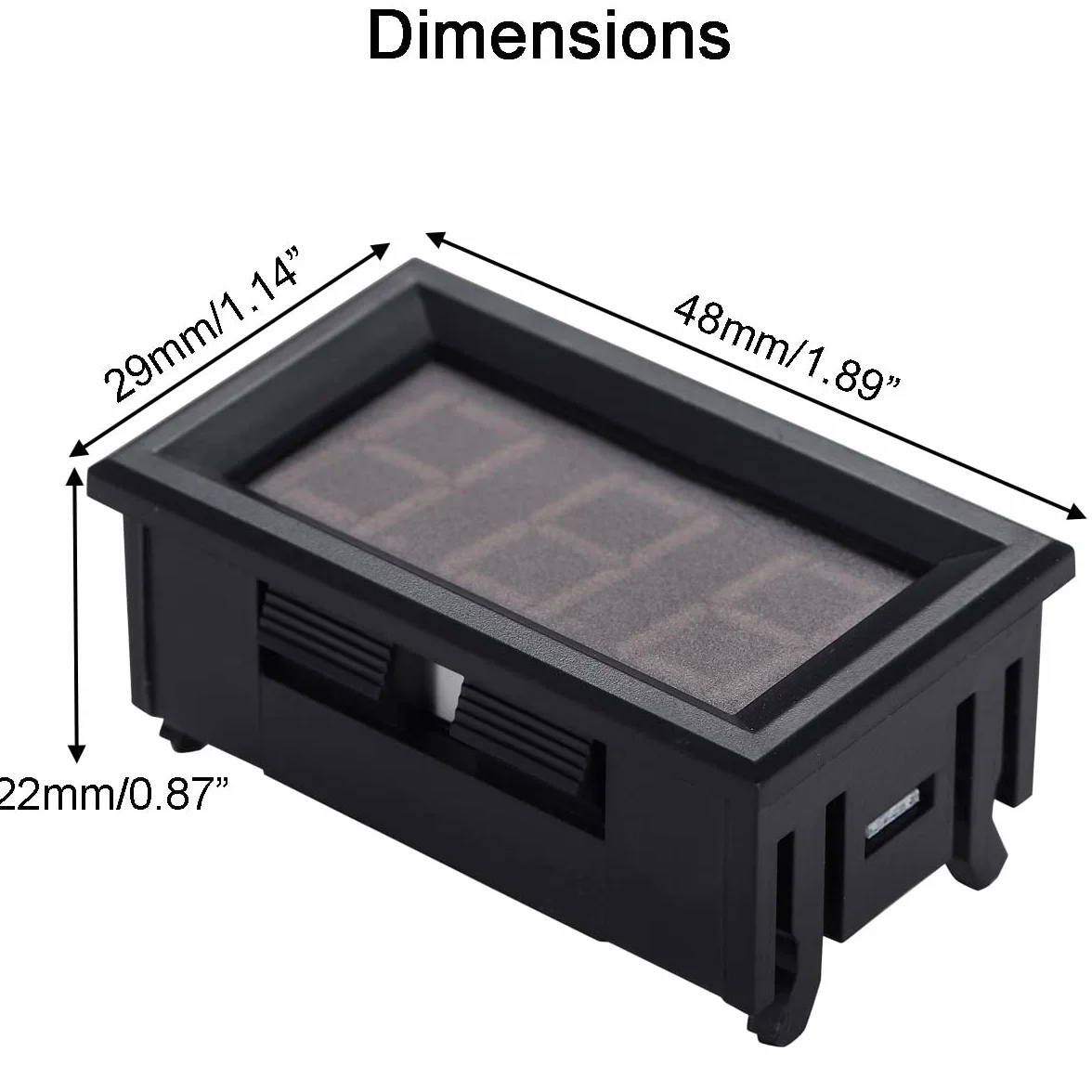 Greluma Termómetro Digital LED 0.56" 12V CC -50~110°C Sonda NTC Resistente al Agua Medidor de Temperatura