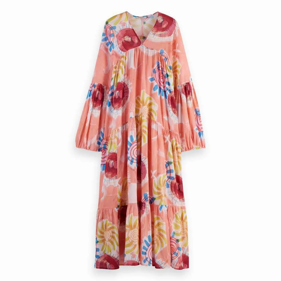 Scotch & Soda Printed Maxi Dress Vestido Informal para Mujer
