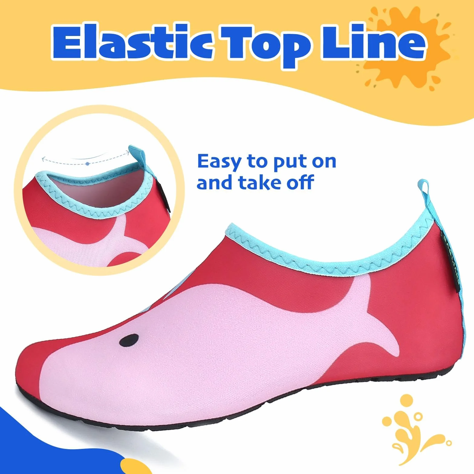 Zapatos de Agua Niños Secado Rápido Transpirable Snorkel Bucear Swim Piscina Playa