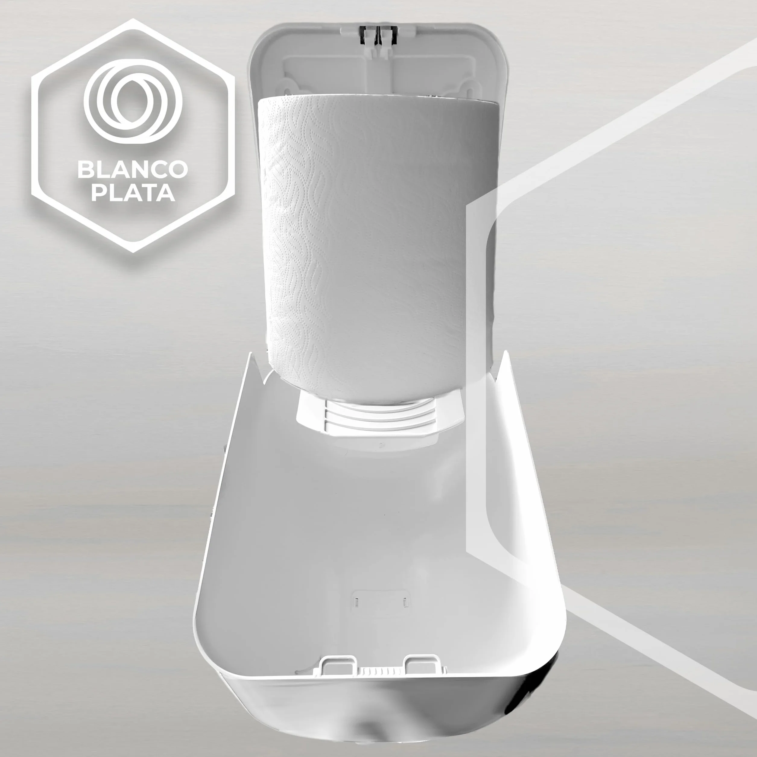 Dispensador Papel Bobina Mecha en Contínuo 210mm