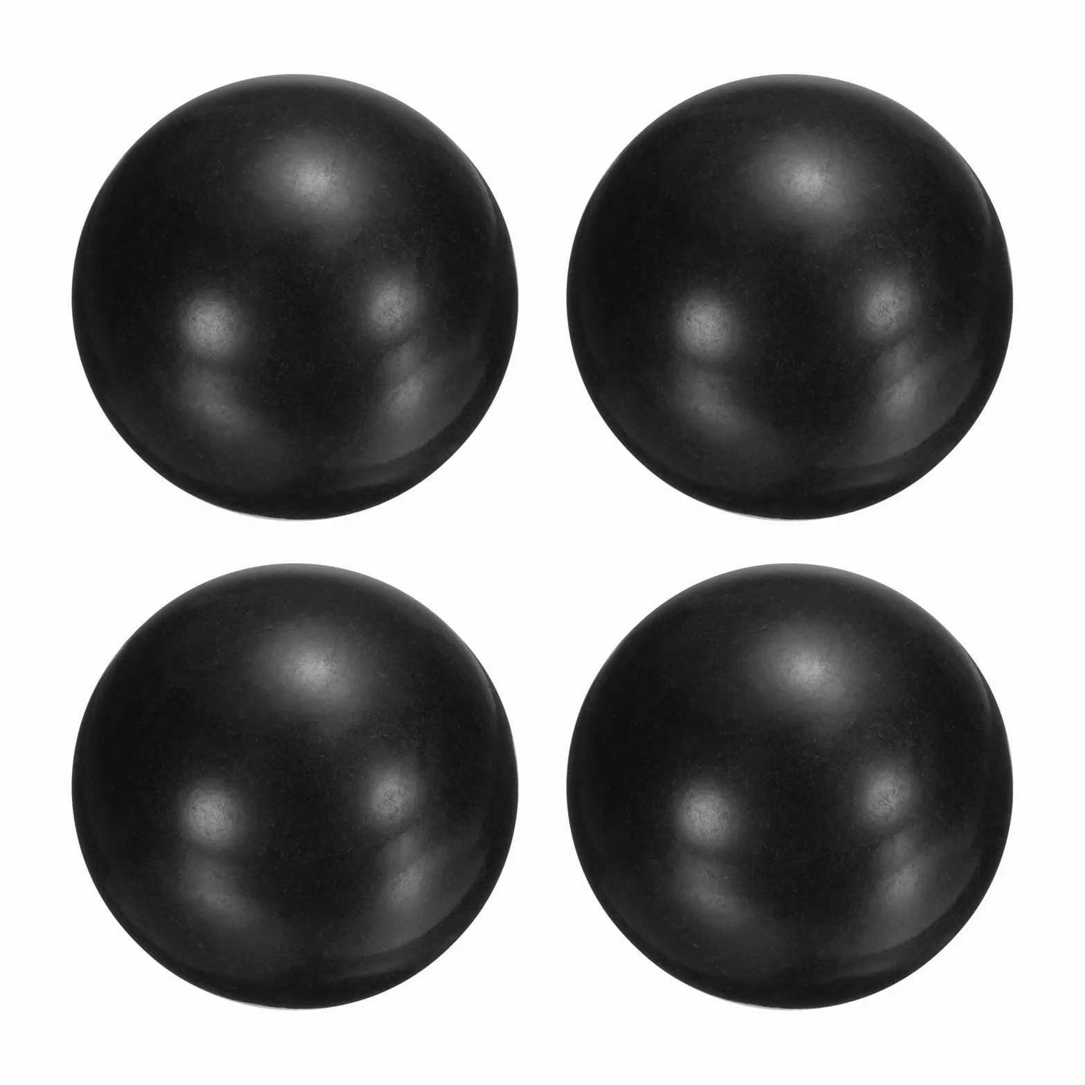 QUARKZMAN 4 Piezas Bolas de Cojinete de Plástico PP 30 mm, Bolas Macizas de Polipropileno Precisión G2, Negro