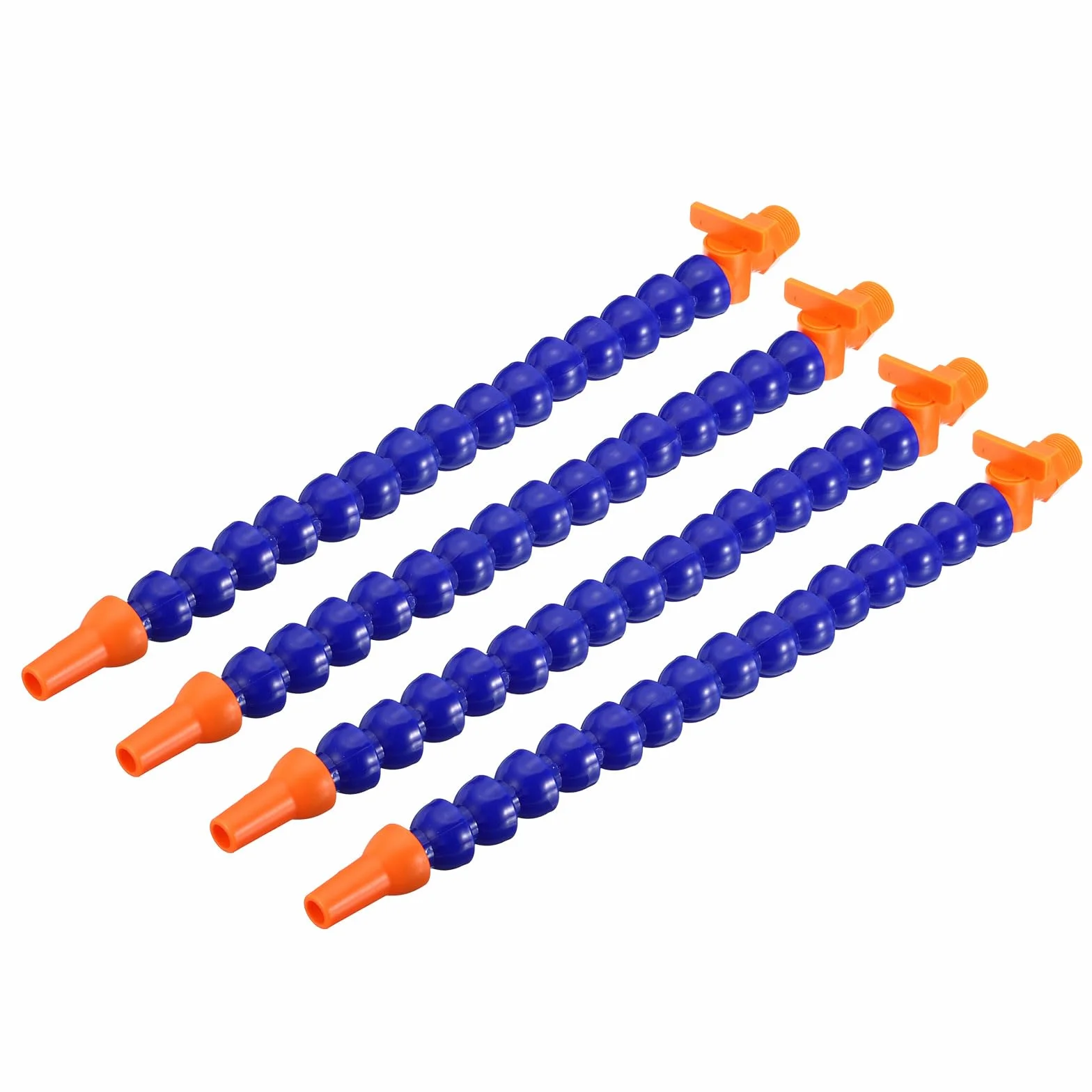 QUARKZMAN 3/8" Rosca Flexible Manguera Agua Aceite Refrigerante Tubo 30mm Plástico Boquilla Enfriamiento 4uds