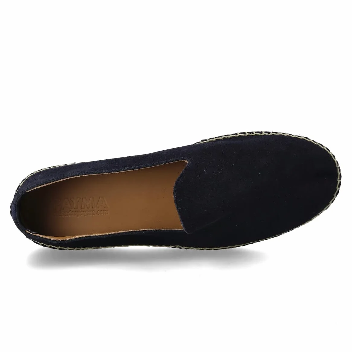 Alpargatas de Esparto de Piel para Hombre. Slippers Zapatillas Flexibles de Verano. Sandalias de Ante para Hombre. Mocasines Espadrillas. Marrón, Azul Marino y Kaki