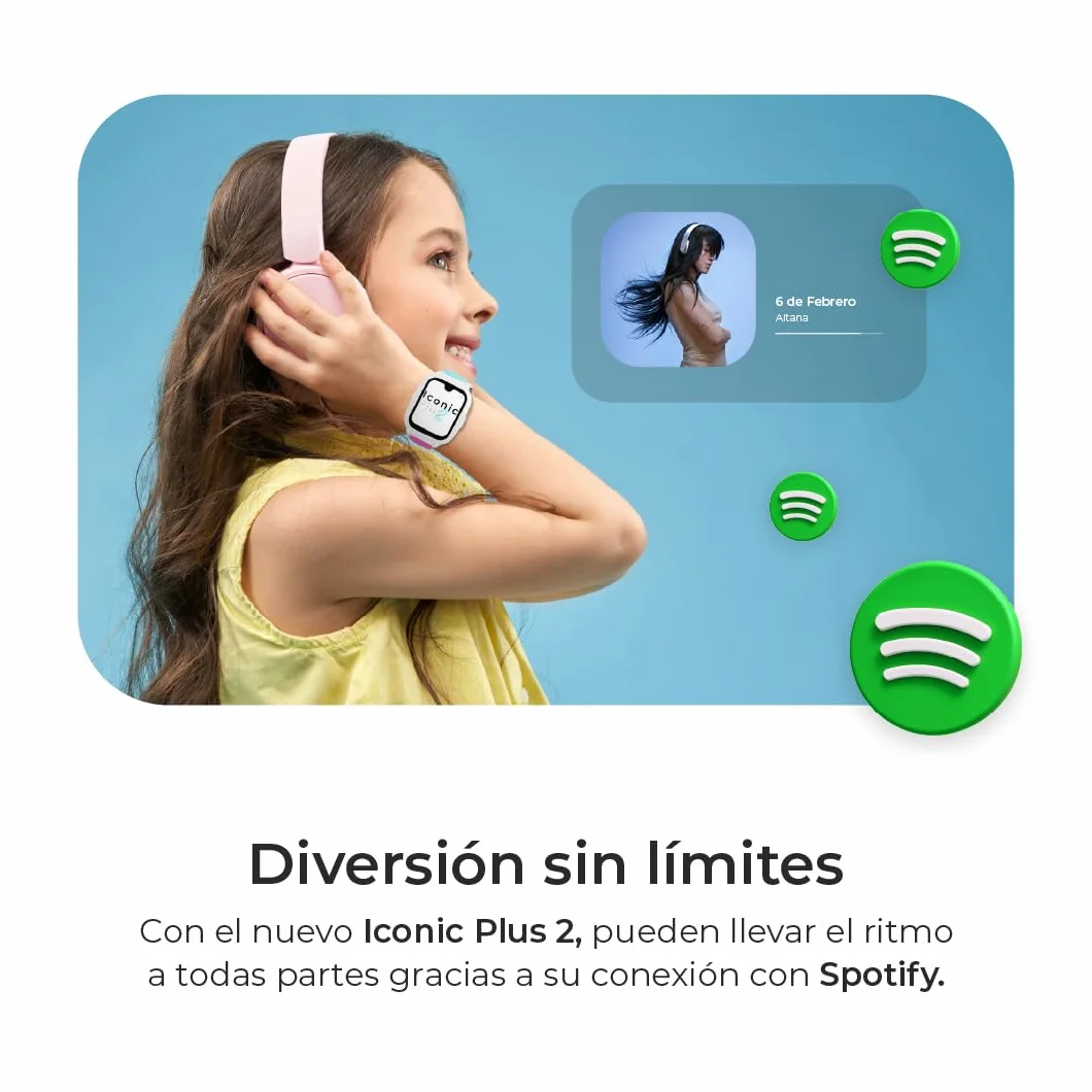 SaveFamily Iconic Plus 2 Reloj Inteligente Niño GPS Llamada Vídeo SOS SIM Gamer