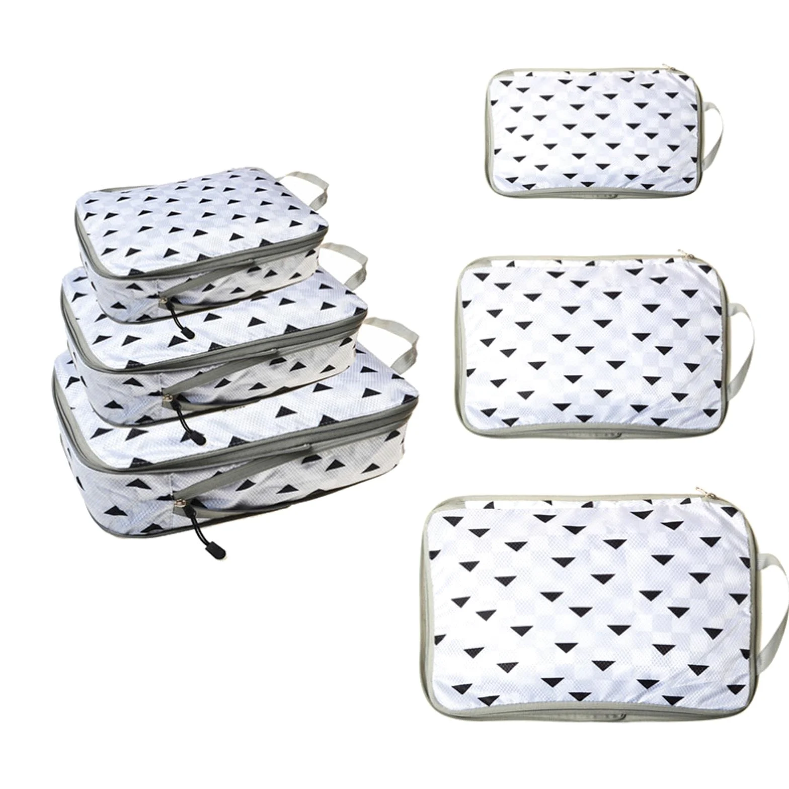 1 cubo de embalaje, bolsa de almacenamiento de viaje plegable, impermeable, maleta de nailon portátil con bolso, organizador de equipaje, grande, 40 x 30 cm, solo 1, negro (azul, azul cielo, pequeño