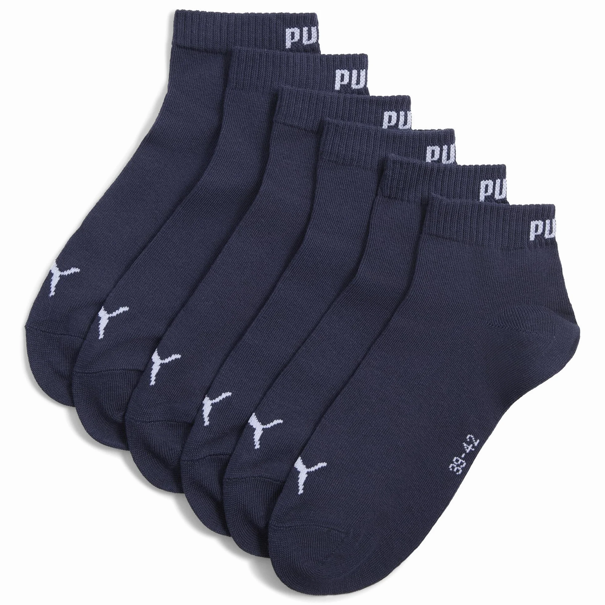 PUMA Calcetín Cuarto de Algodón Reciclado Pack de 3 Unisex Adulto