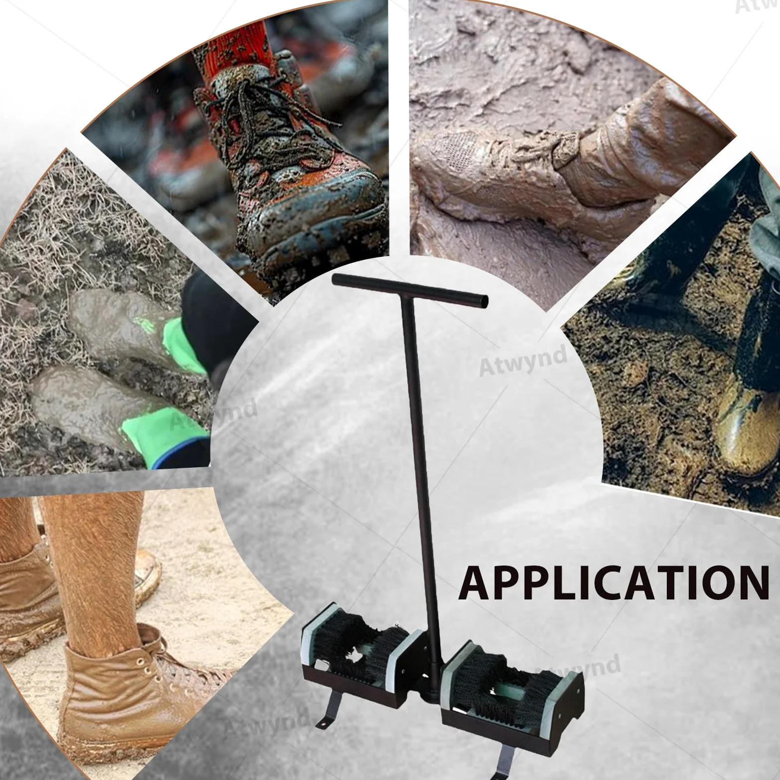 Raspador de Barro de Doble Cara para Calzado, Herramienta Universal de Limpieza, para Limpiar Zapatos y Botas en Exteriores, Elimina Barro y Suciedad de Calzado, Zapatillas Deportivas