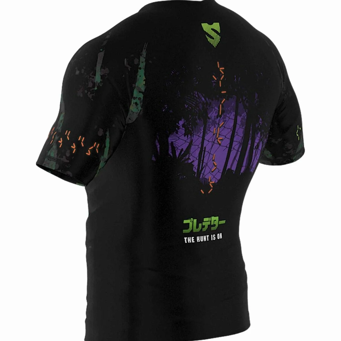 SMMASH Helion Rashguard Hombre Manga Corta para MMA, BJJ, K1