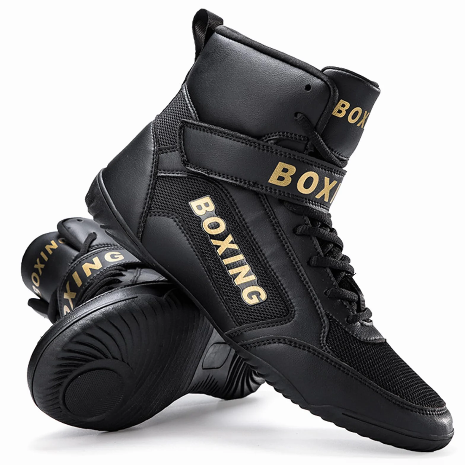 Zapatos de Boxeo para Hombres Zapatos de Lucha Adolescentes Mujeres Zapatillas de Entrenamiento Integral