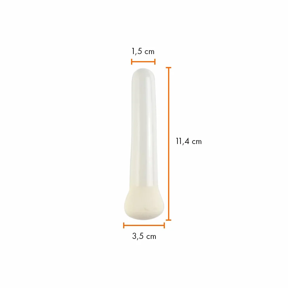 KENZIUM Mortero con Mano 150 ml Porcelana Pico