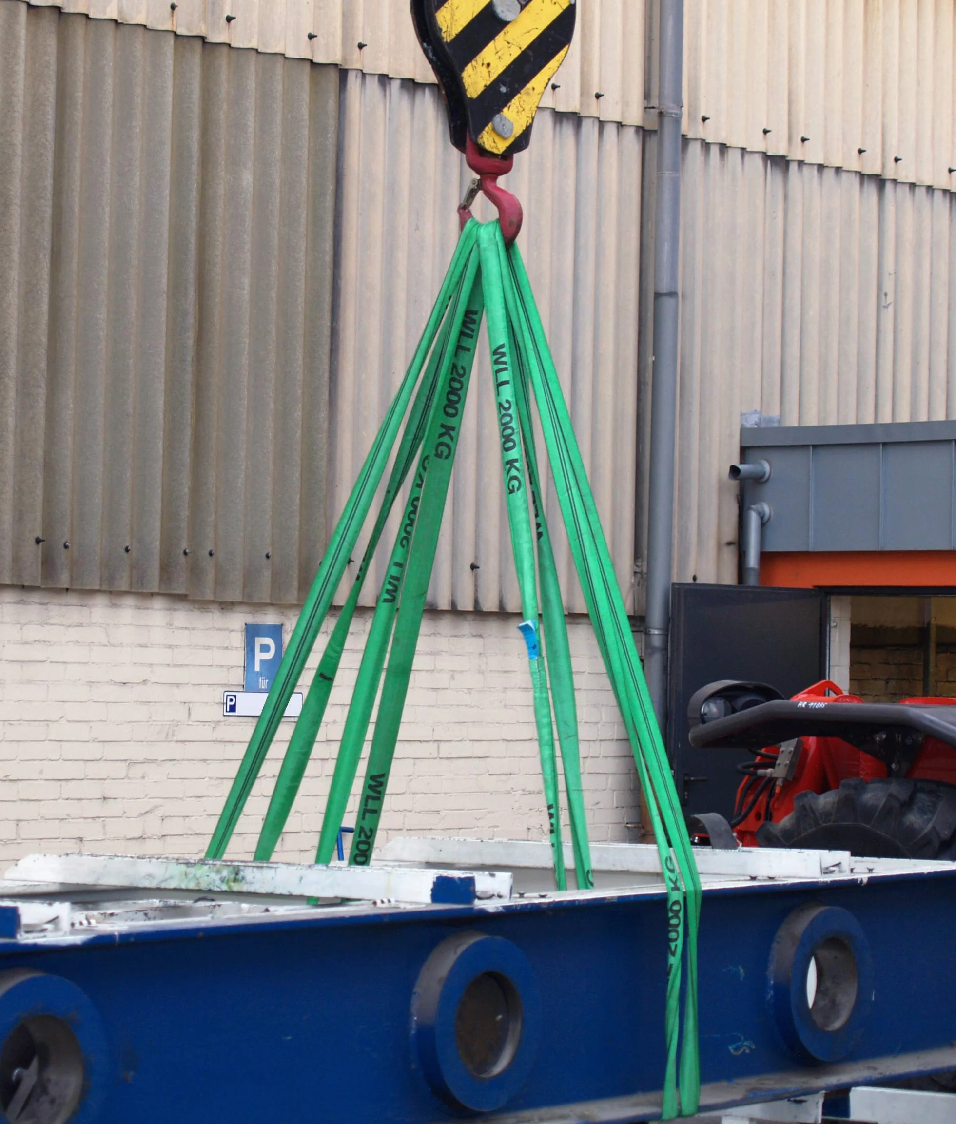 Dolezych Eslinga Redonda de Doble Revestimiento 2000 kg 1 m Verde