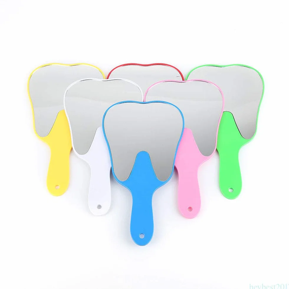 ALKITA Medical Espejo Oficina Forma Diente Molar Aumento Color Aleatorio