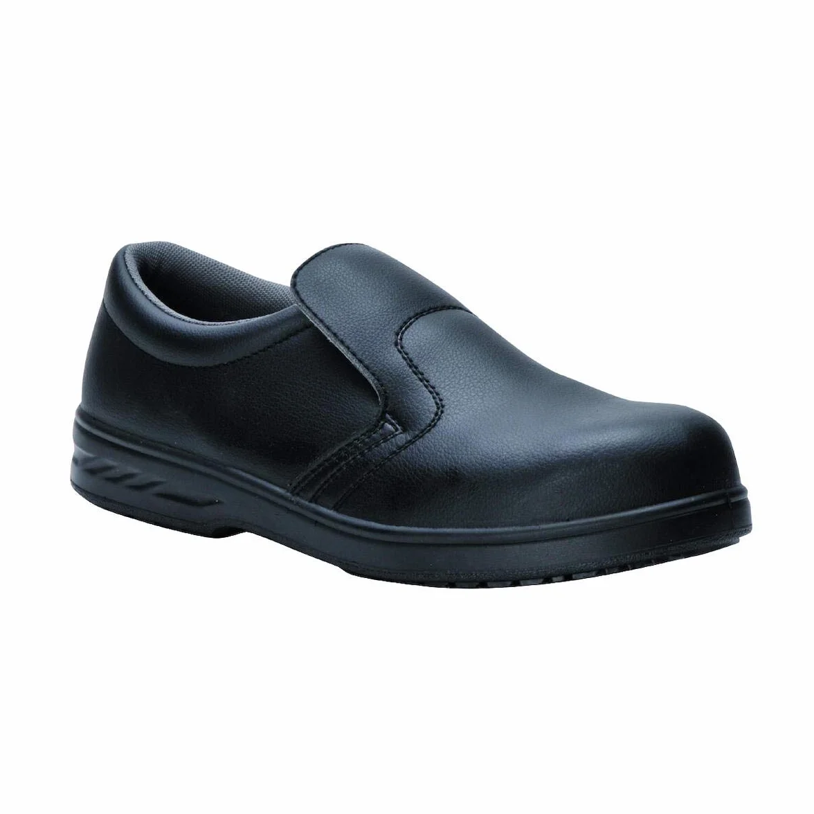 Portwest Mocasín De Seguridad Steelite S2, Tamaño: 36, Color: Negro, FW81BKR36