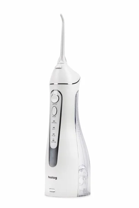 Irrigador Bucal Portátil Inalámbrico IPX7 Impermeable 150ml 4 Modos 2 Boquillas 10-90 PSI Blanco