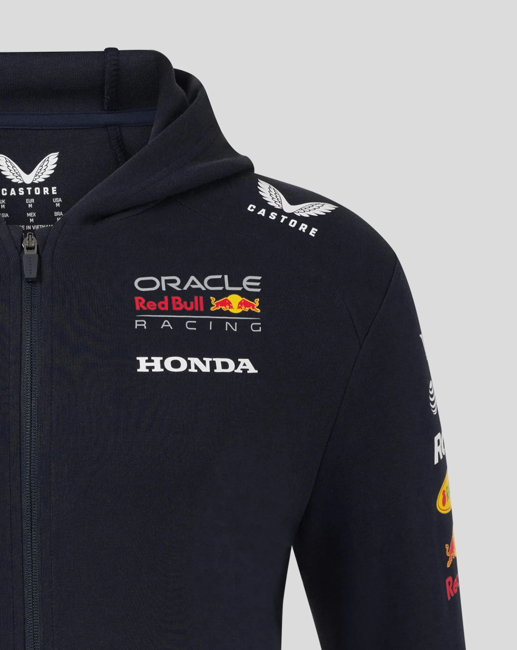Castore Red Bull Racing F1 2025 Team - Sudadera con capucha y cremallera completa