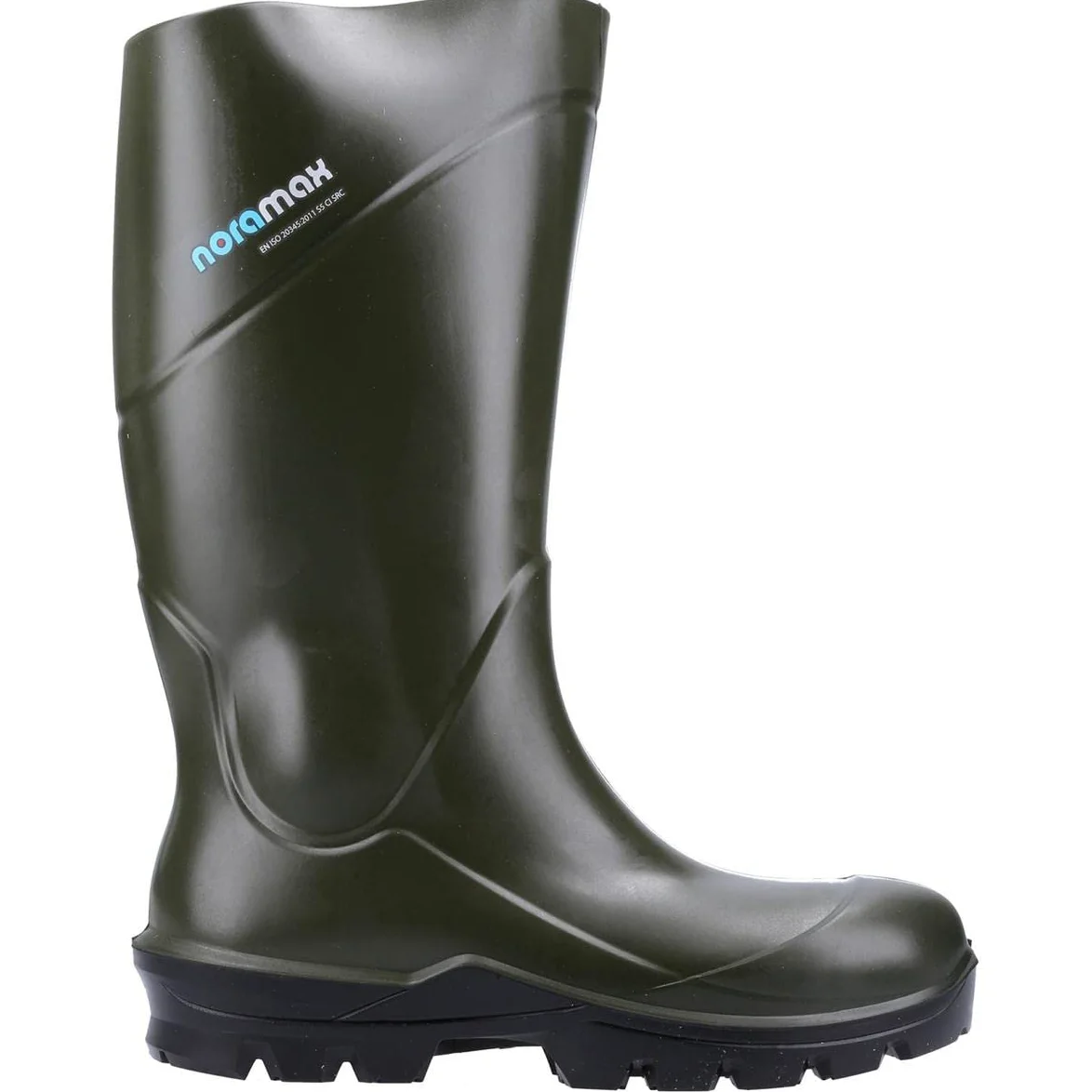 NORAMAX AGRI S5 Bota de Agua de Seguridad para Agricultura, Verde, Talla 43