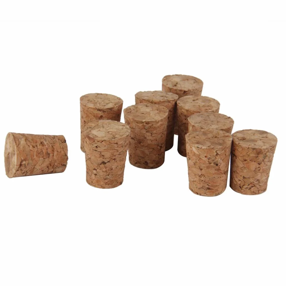 Tapones de corcho cónicos 18 mm x 14 mm x 22 mm para manualidades
