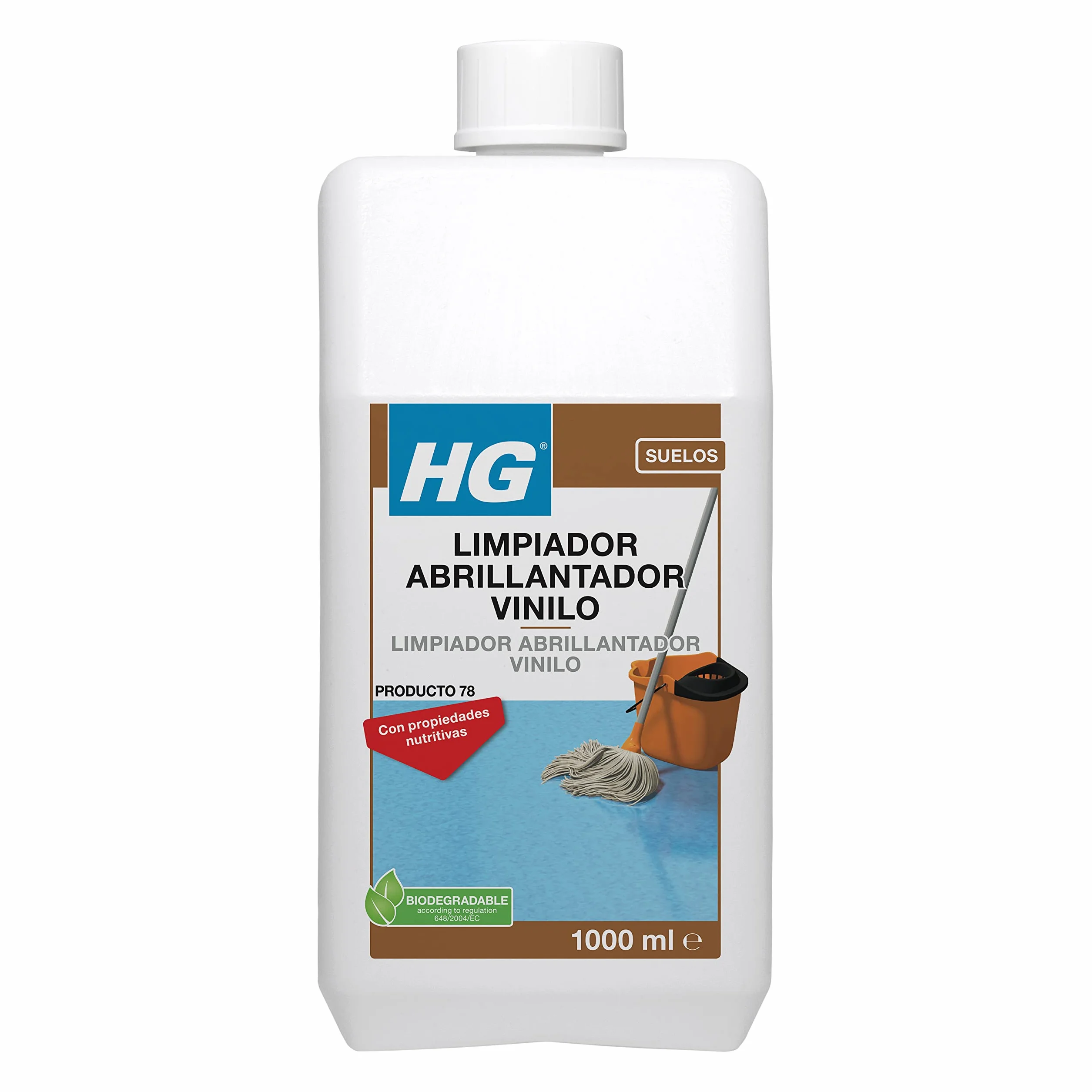 HG Limpiador Abrillantador Vinilo 1 L - Limpiador Suelos Linóleo