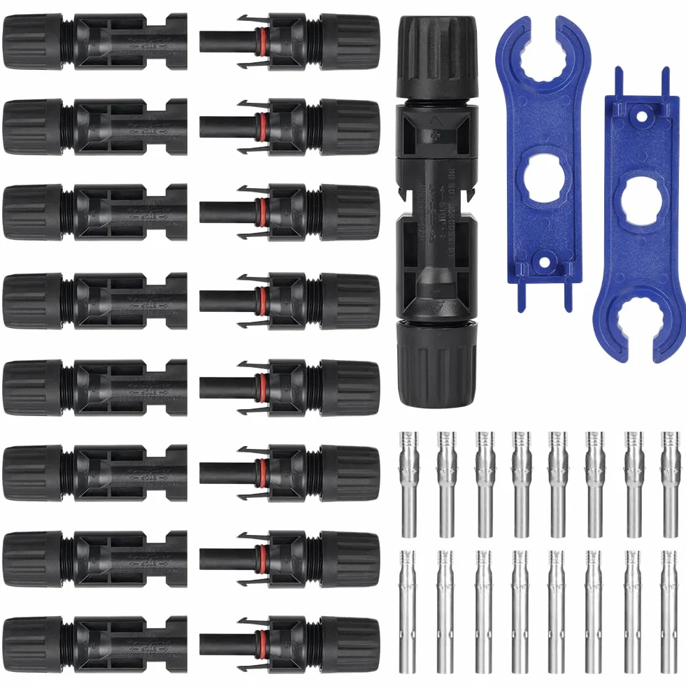Conector Solar Fotovoltaico 8 Pares Macho/Hembra Impermeable