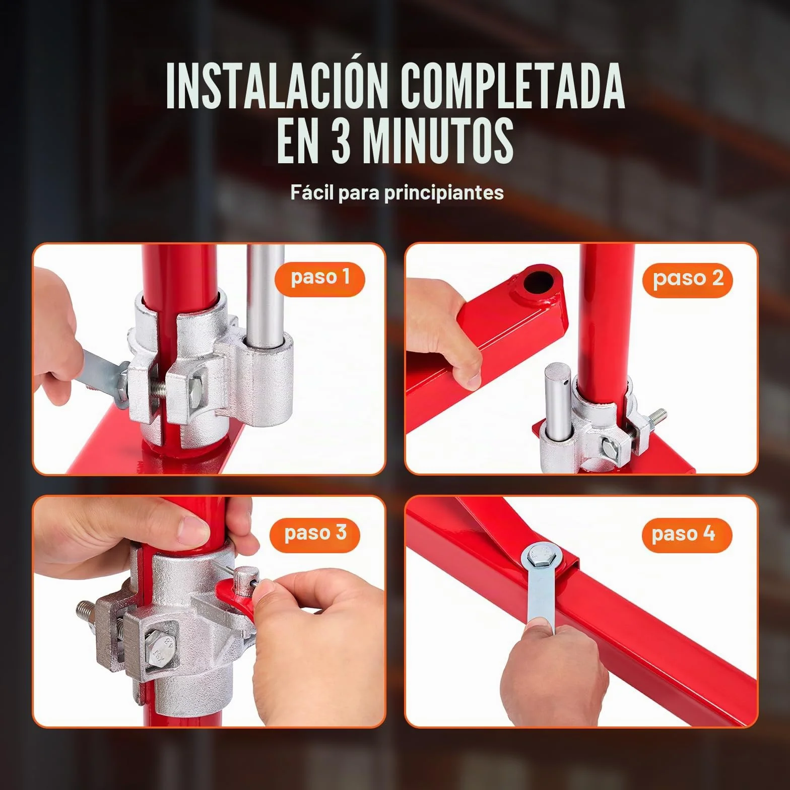 VEVOR Brazo de Soporte de Polipasto Eléctrico, 600KG, Carga Máxima, Brazo Oscilante con Poste, Acero