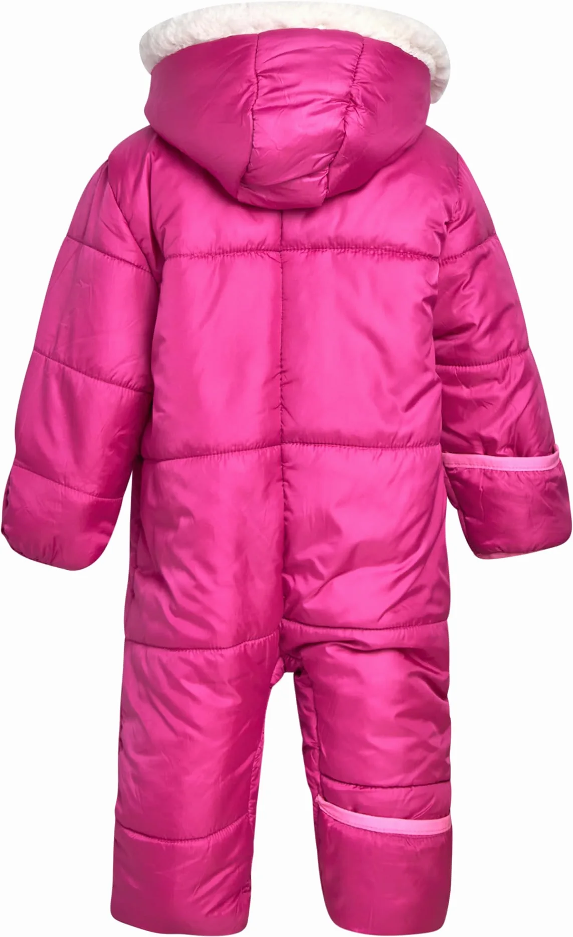 Rosa Platinum bebé niñas una pieza Cálido Invierno Puffer Snowsuit cochecito banderines rosa frutas del bosque 12 Meses
